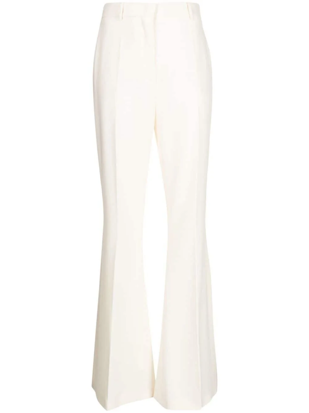 high-waisted flared trousers - 1