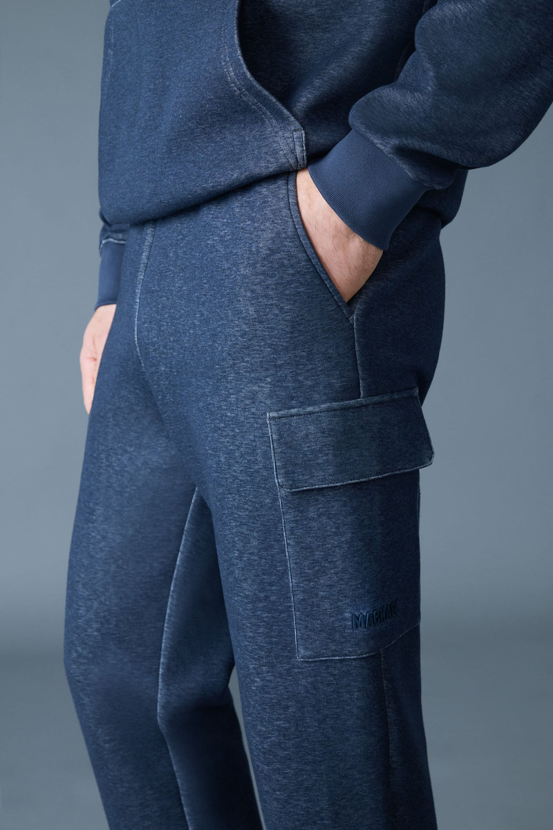 MARVIN-R Double face jersey cargo sweatpants - 1
