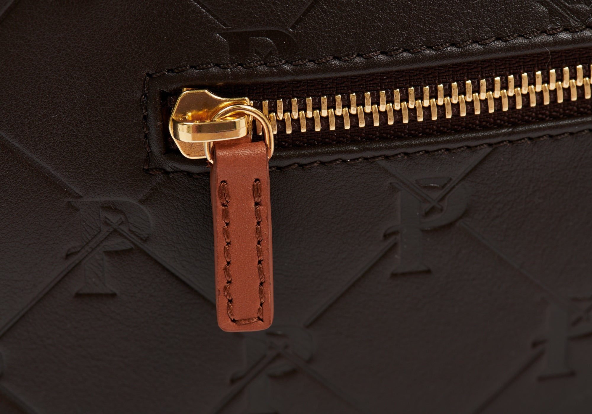 PAL-M-GRAM LEATHER WASHBAG BROWN - 4