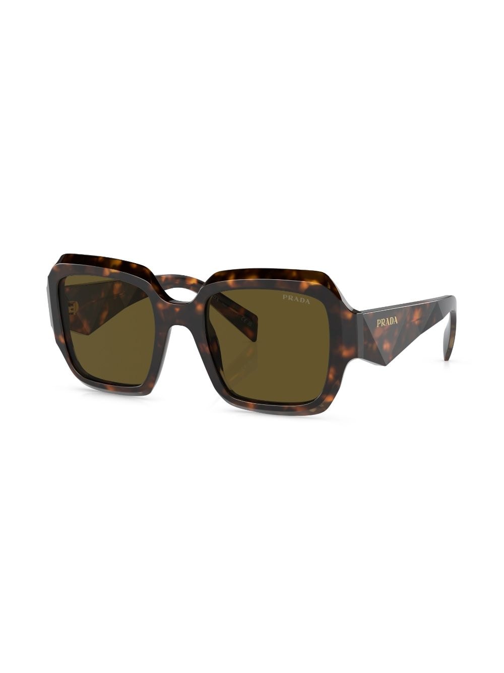 tortoiseshell-effect square-frame sunglasses - 2