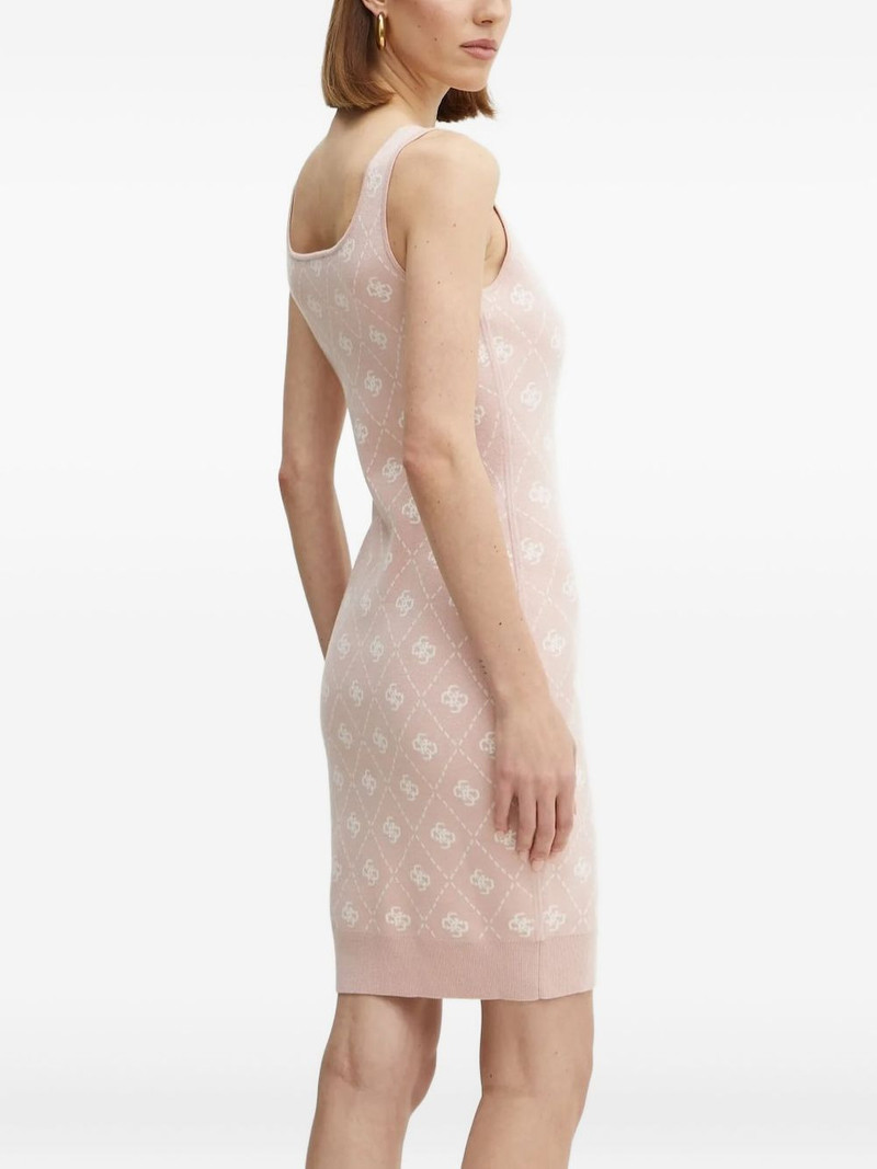 GUESS USA logo-pattern sleeveless mini dress outlook