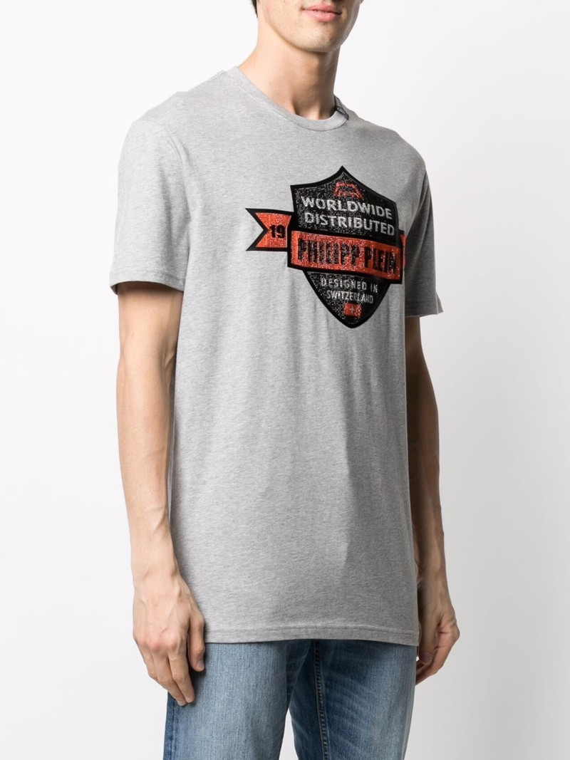 slogan-print cotton T-shirt 3