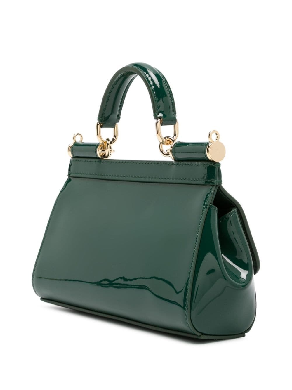 small Sicily patent-leather tote bag - 3