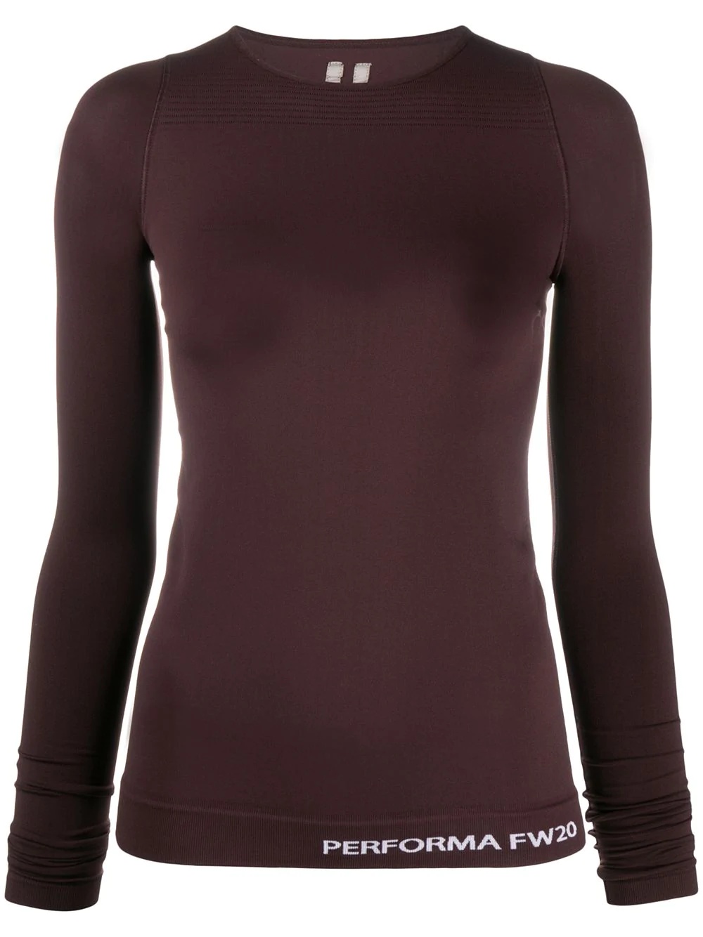 fitted long sleeve top - 1