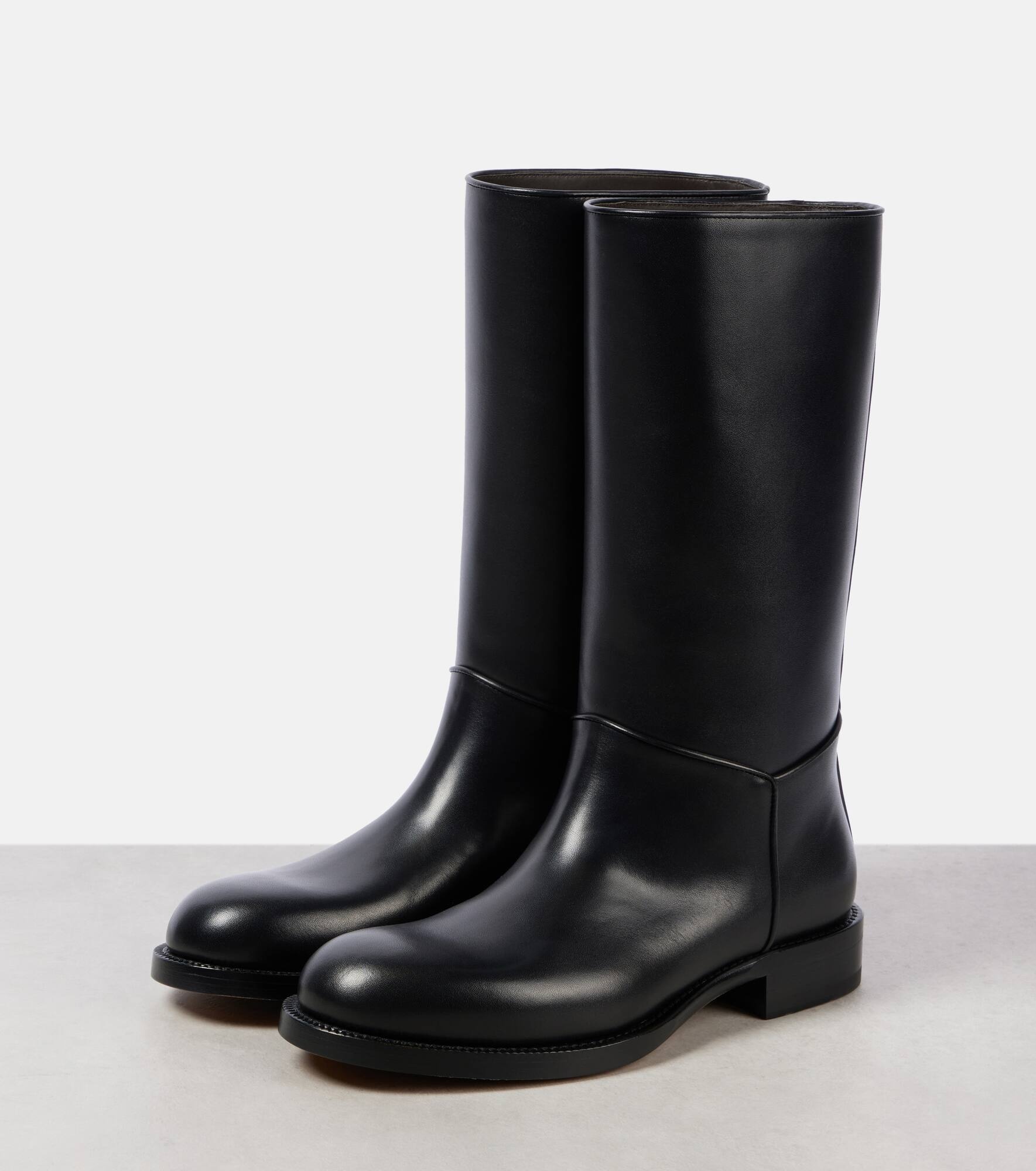 Nobilis leather knee-high boots - 4