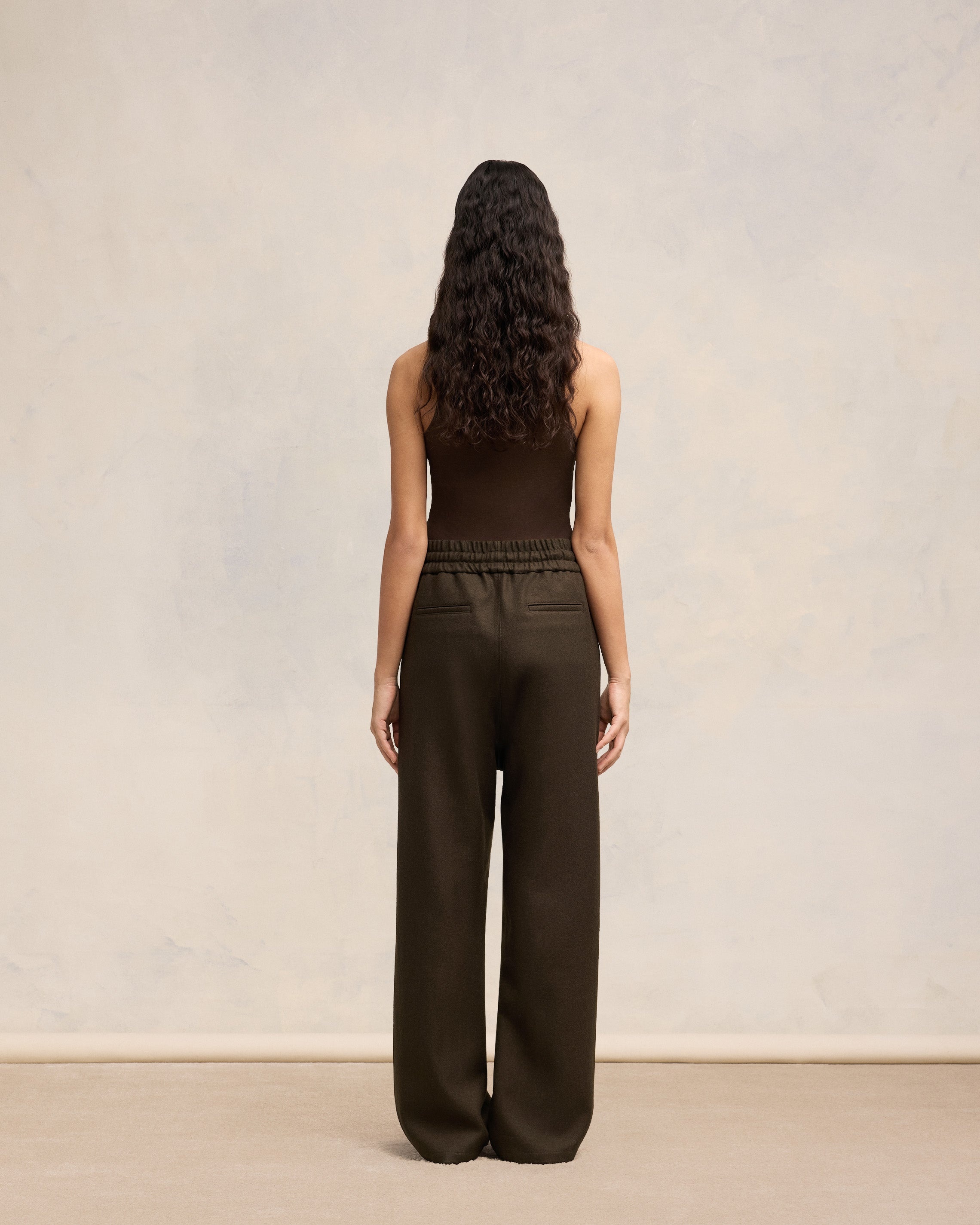 WIDE ELASTICATED WAIST TROUSERS - 4