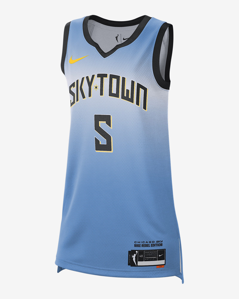 Angel Reese Chicago Sky 2024 Rebel Edition Nike Dri-FIT WNBA Victory Jersey 1