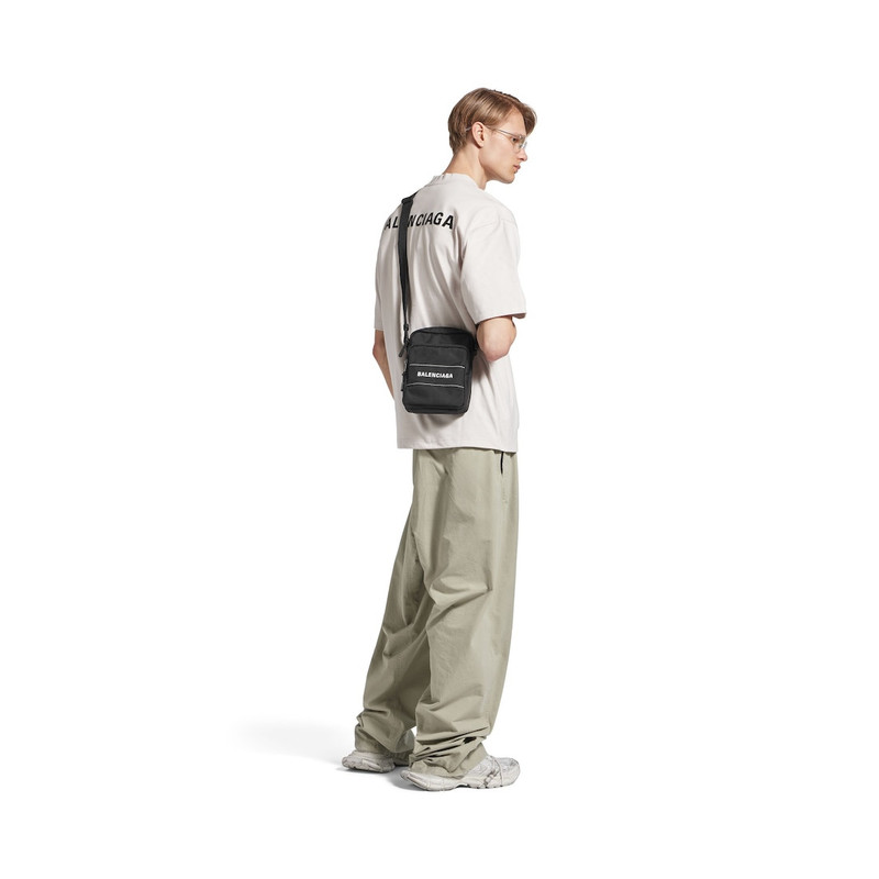 Men's Sport Small Messenger Bag in Black/white 6