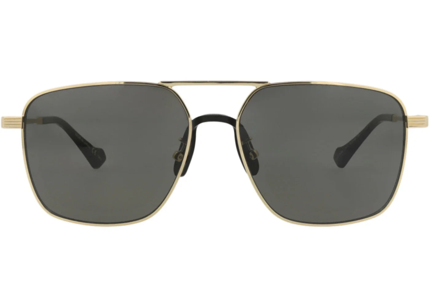 Gucci Aviator-Style Metal Sunglasses Gold Gold Grey (GG0743S-30008893-001) - 1