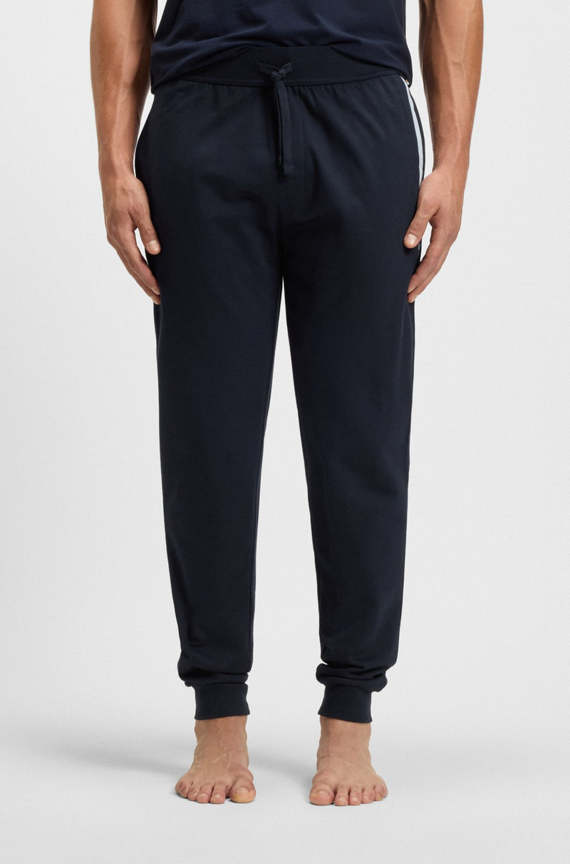 LOGO-PRINT TRACKSUIT BOTTOMS IN COTTON TERRY 2