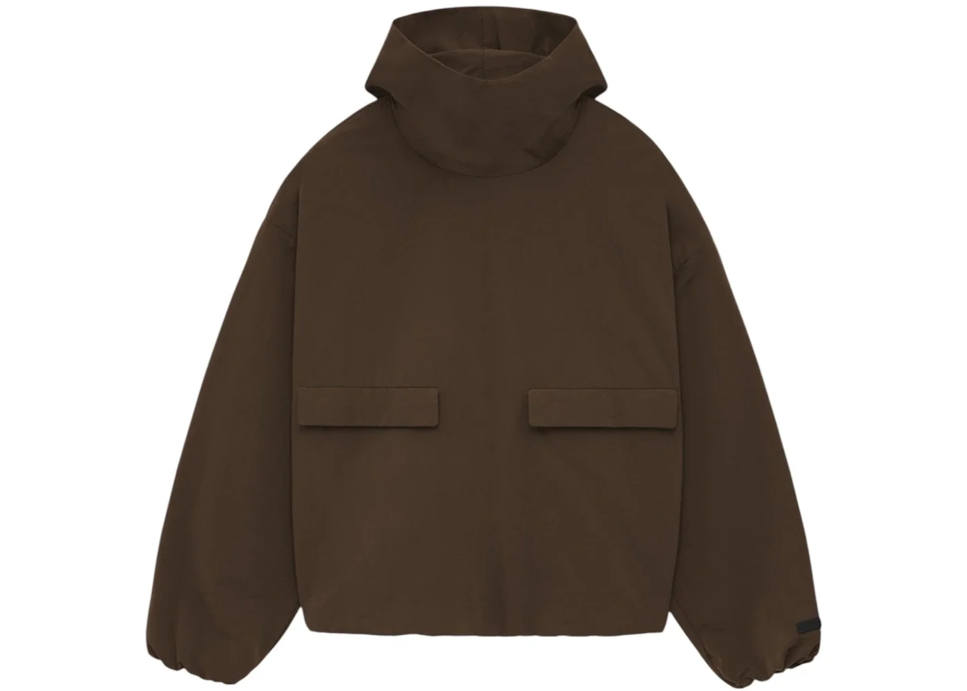 Fear of God Essentials Military Nylon Hooded Anorak Brown - 1
