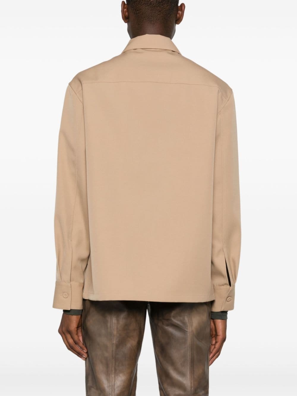 wool overshirt - 4