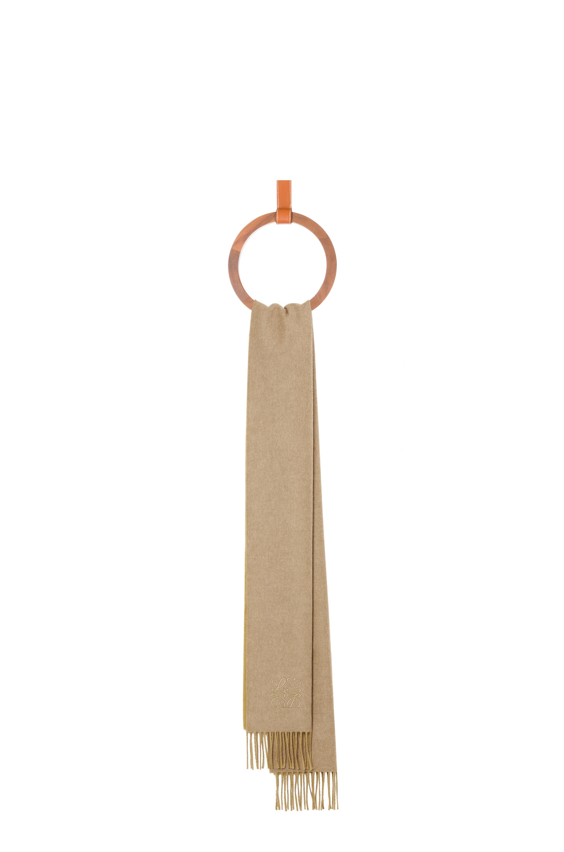 Bicolour scarf in wool and cashmere - 2