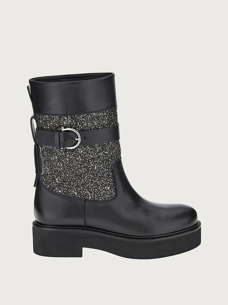 CRYSTAL EMBELLISHED 바이커 BOOT - 1
