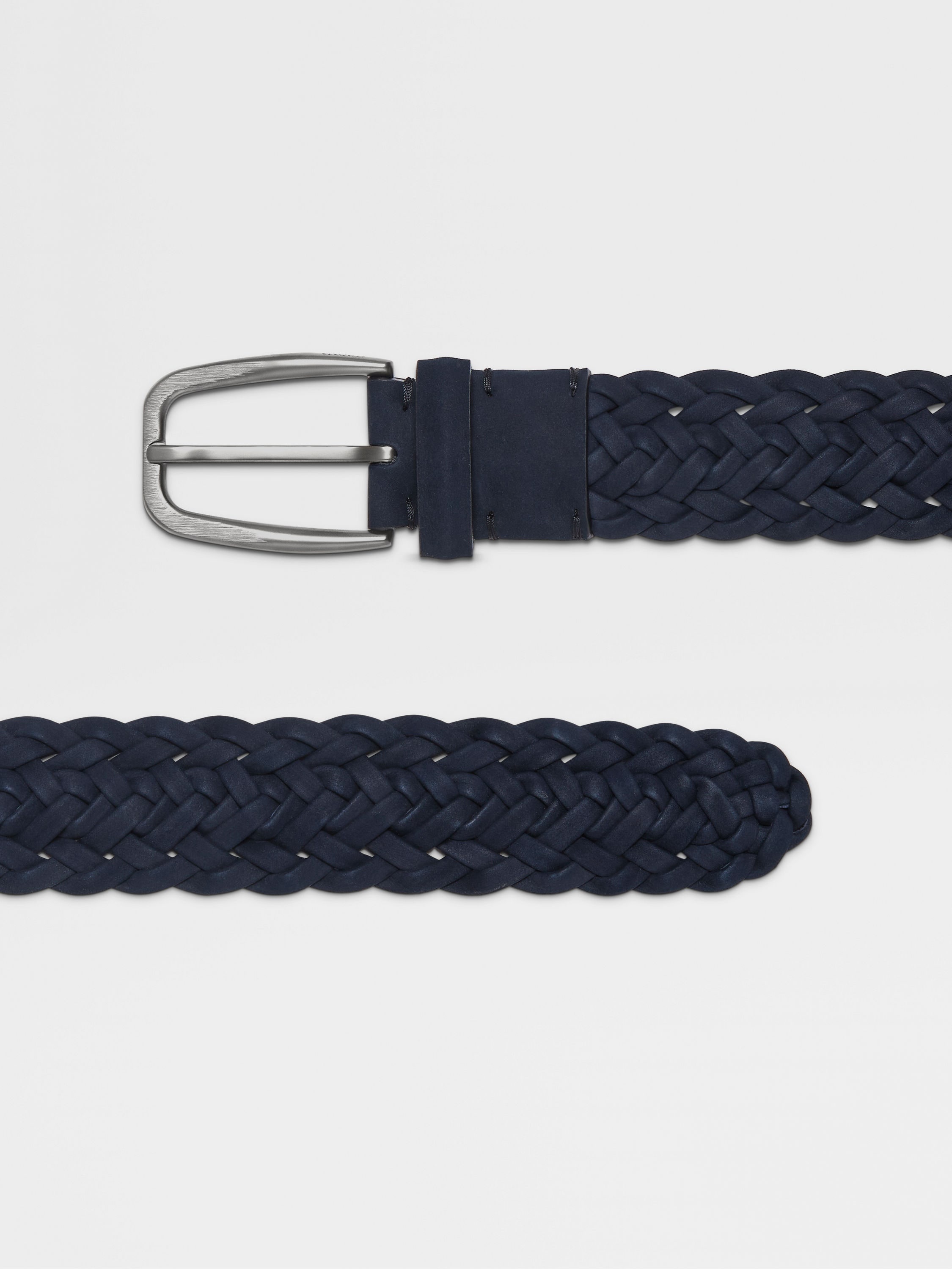 DARK BLUE LEATHER BELT - 2