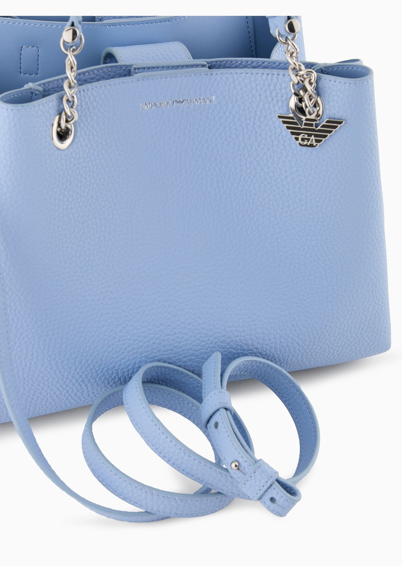 Palmellato leather-effect handbag with eagle charm - 9