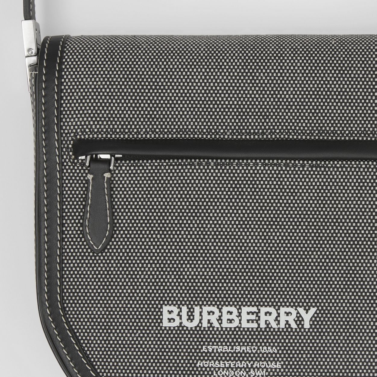 Mini Horseferry Print Cotton Olympia Crossbody Bag - 2