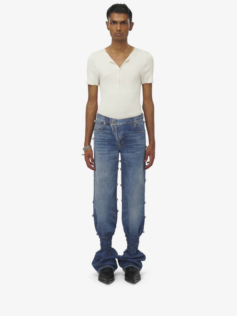 Baggy Tied Jeans - 2