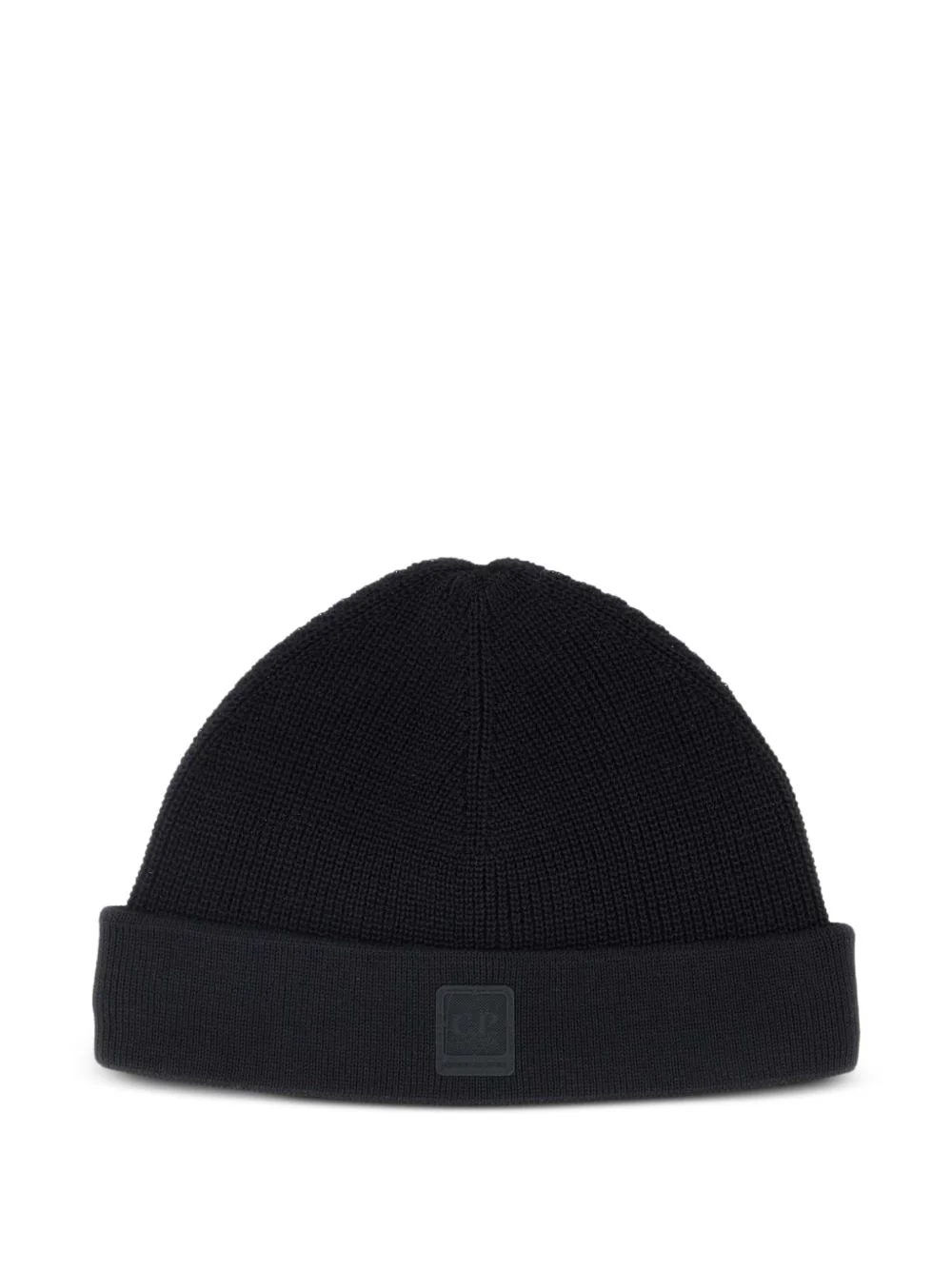 logo-patch cotton beanie - 1