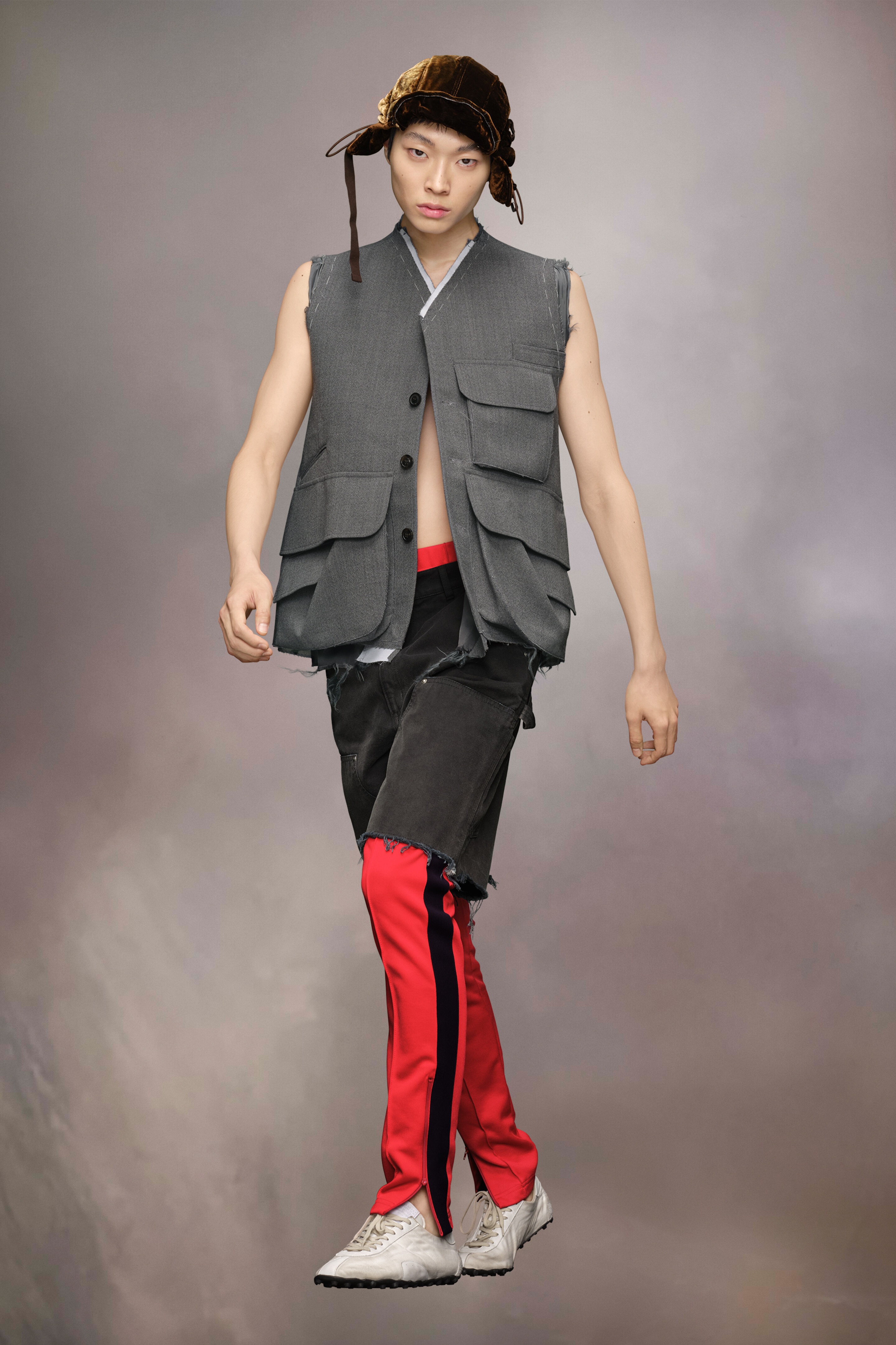 【関税&送料込】Mm6 Maison Margiela Sleeveless Jacket Mm6 Maison Margiela - Girl's Black Sleeveless Jacket