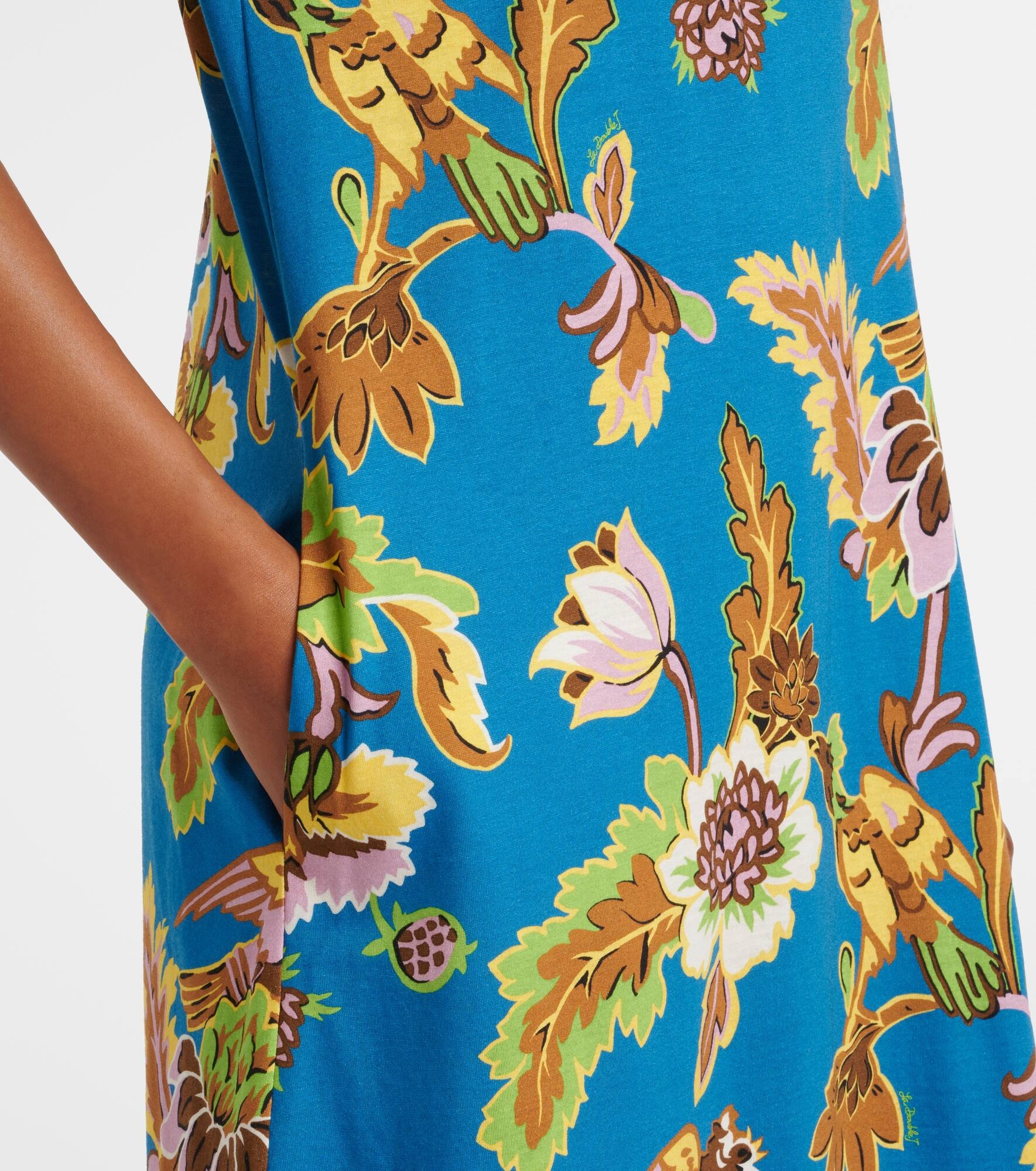Printed cotton maxi dress - 5