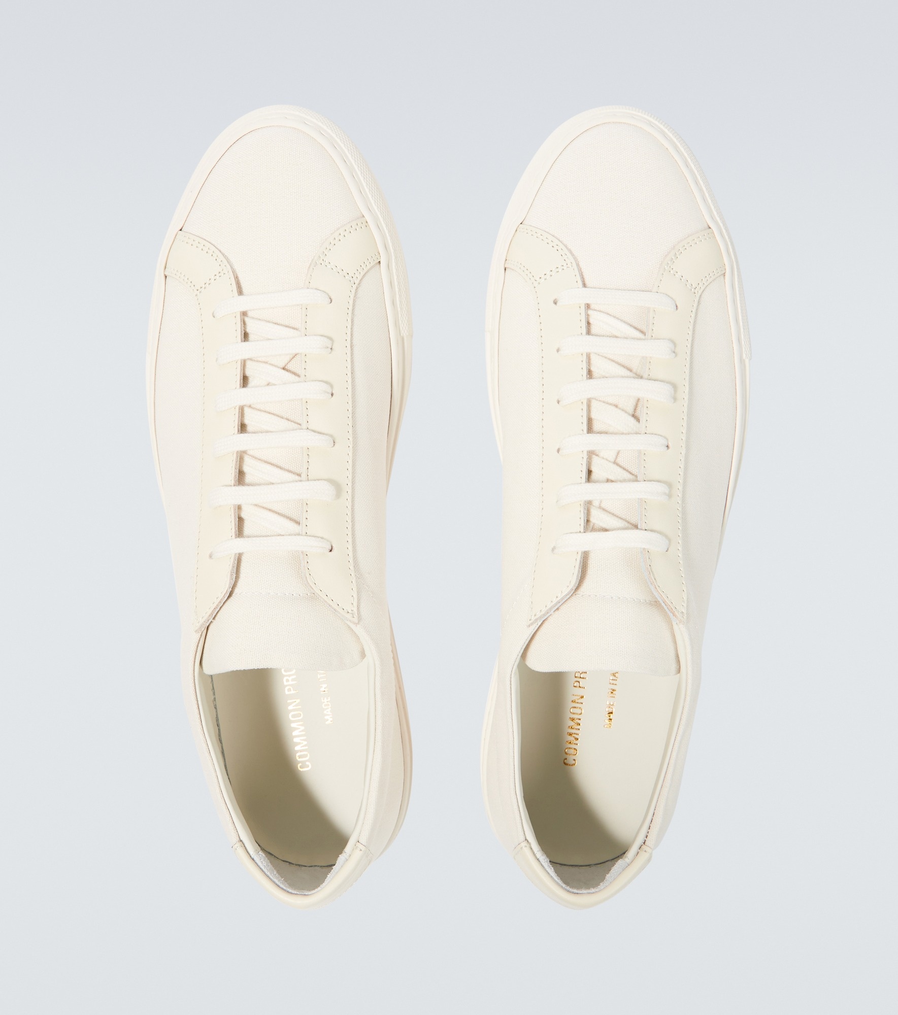 Achilles leather and canvas sneakers - 4