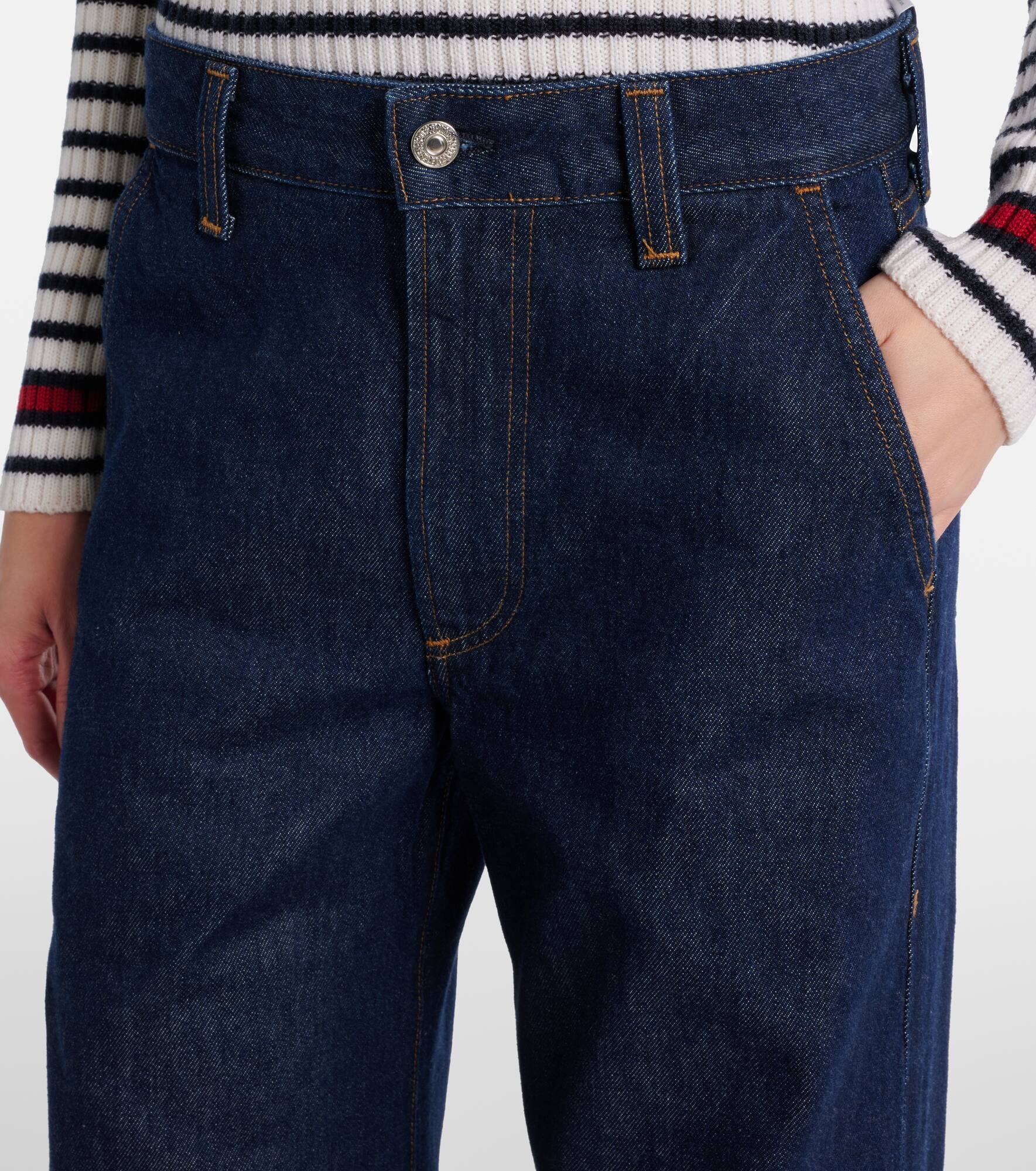 x Argent Beverly mid-rise wide-leg jeans - 4