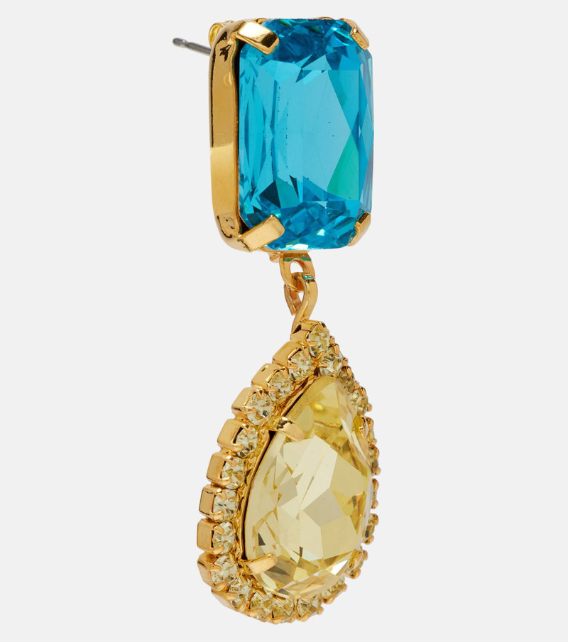 MAGDA BUTRYM Crystal-embellished drop earrings outlook