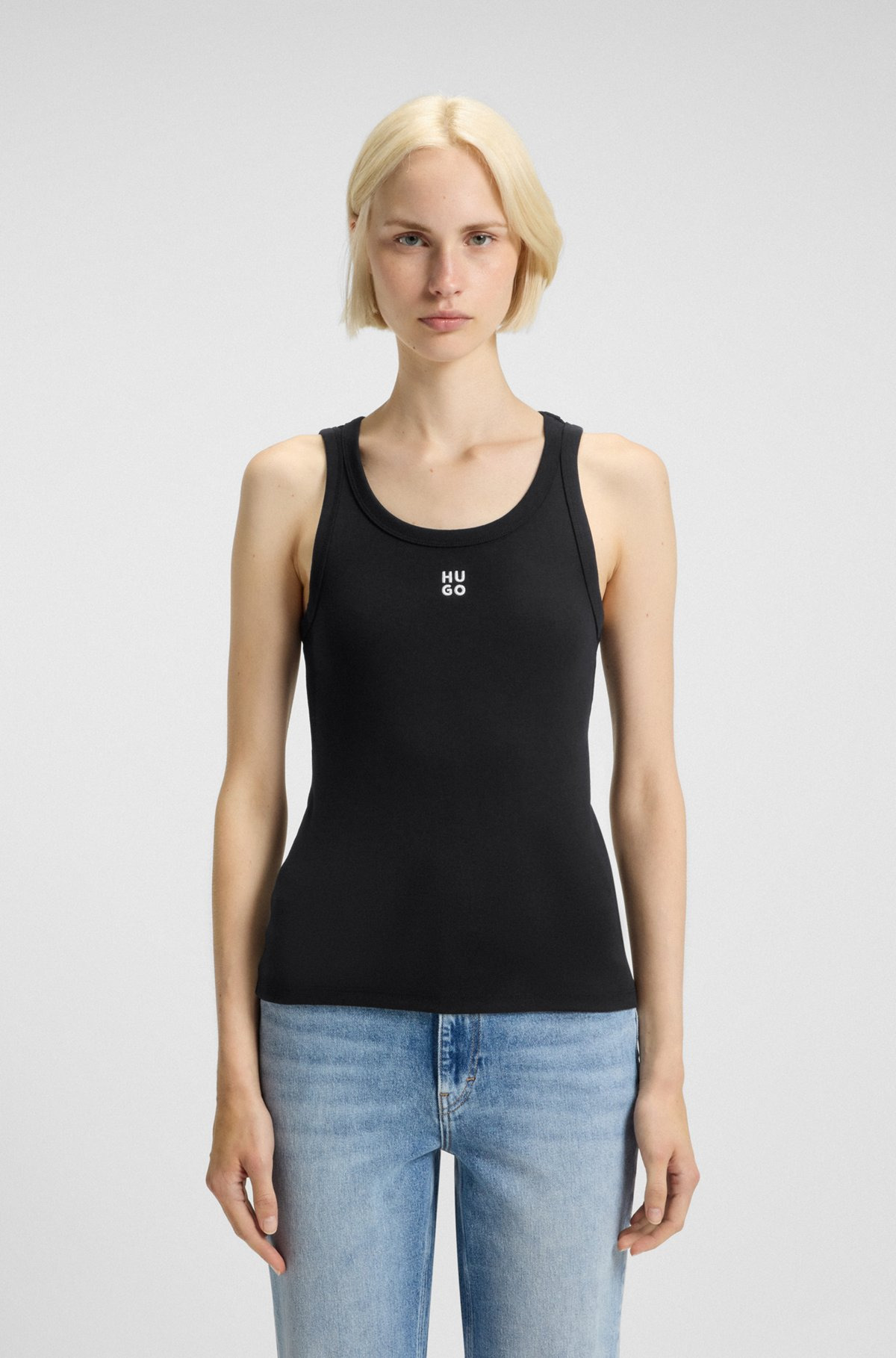 TANK TOP WITH STACKED LOGO - 2