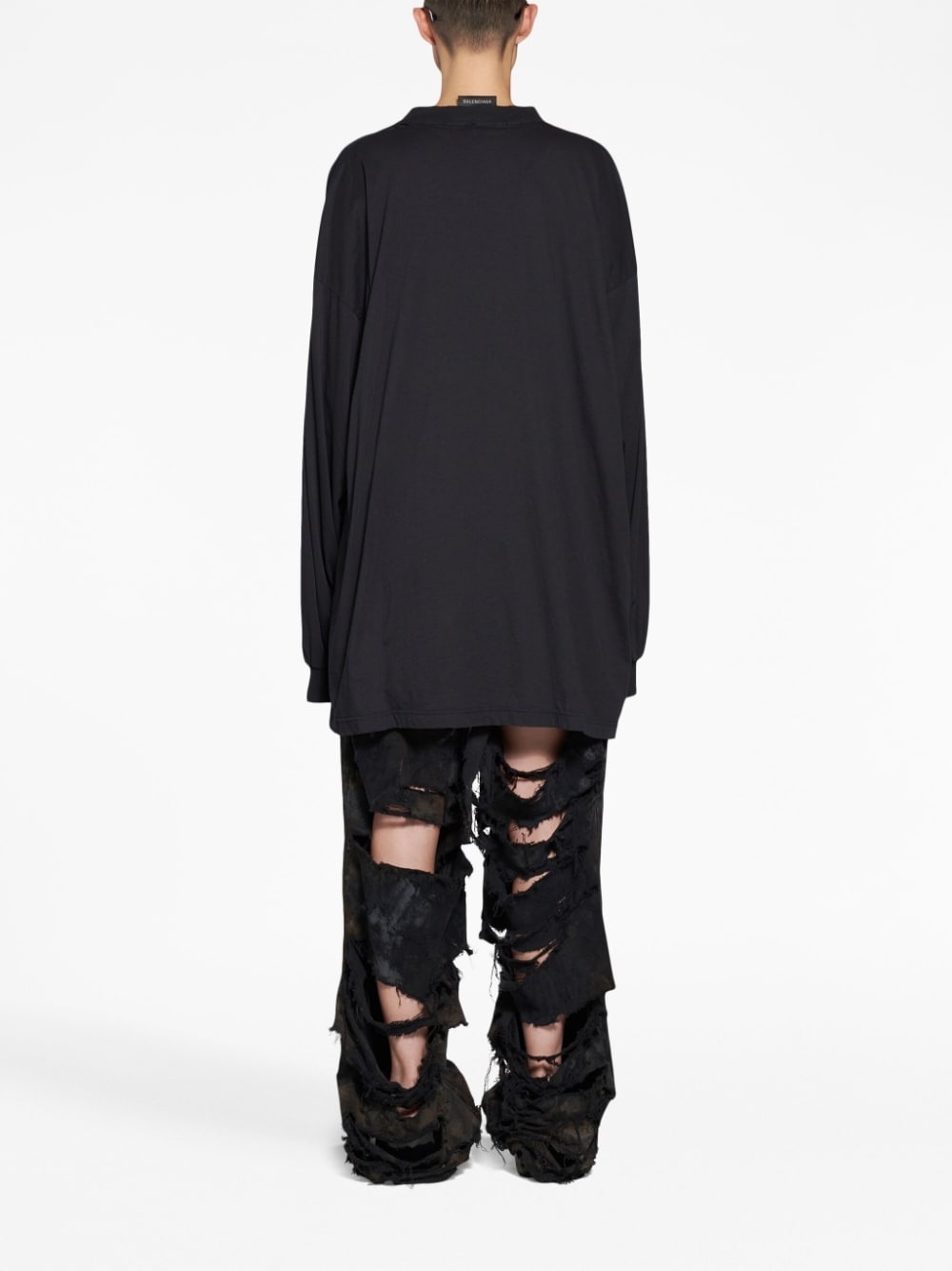 oversized long-sleeve hoodie - 4