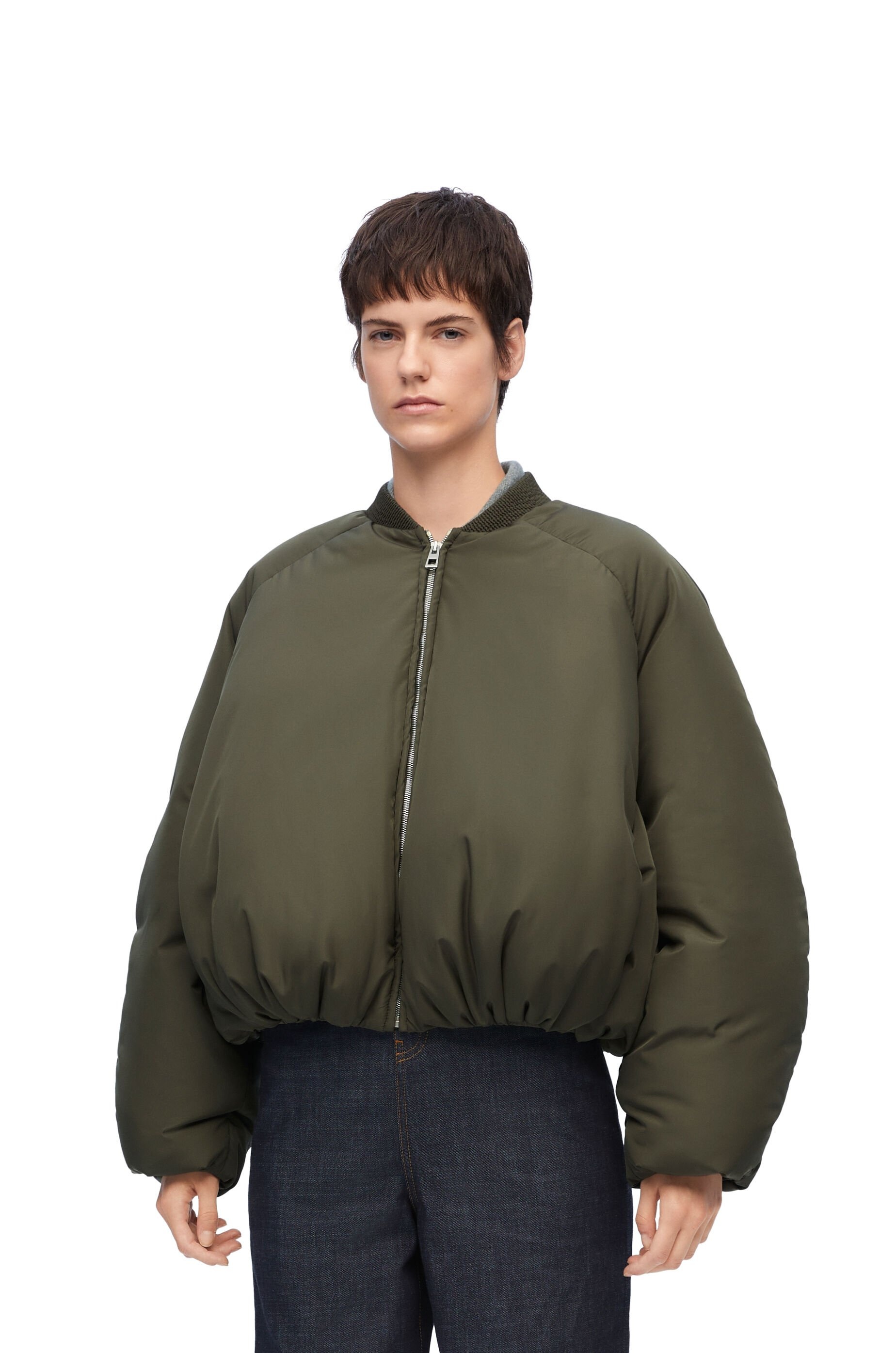 Padded bomber jacket in nylon - 3