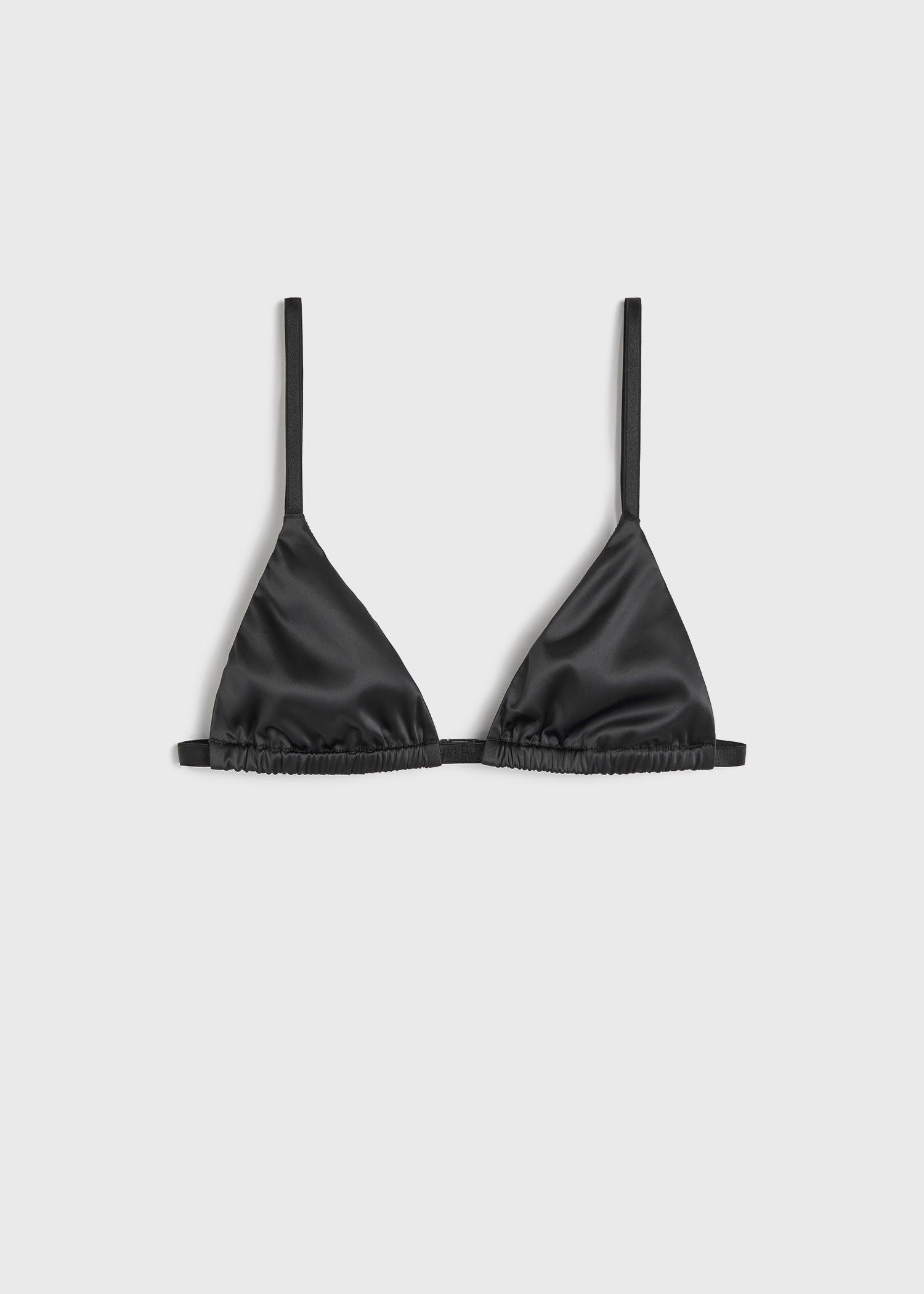 Satin bralette black - 2