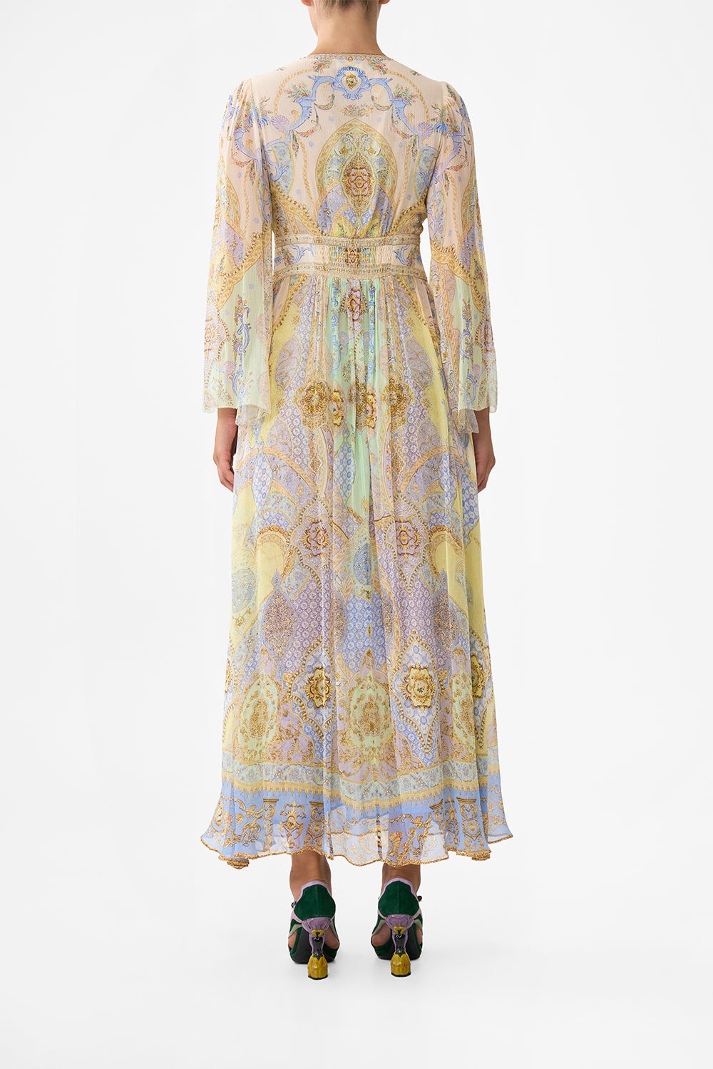 FLARED SLEEVE DRESS - 3