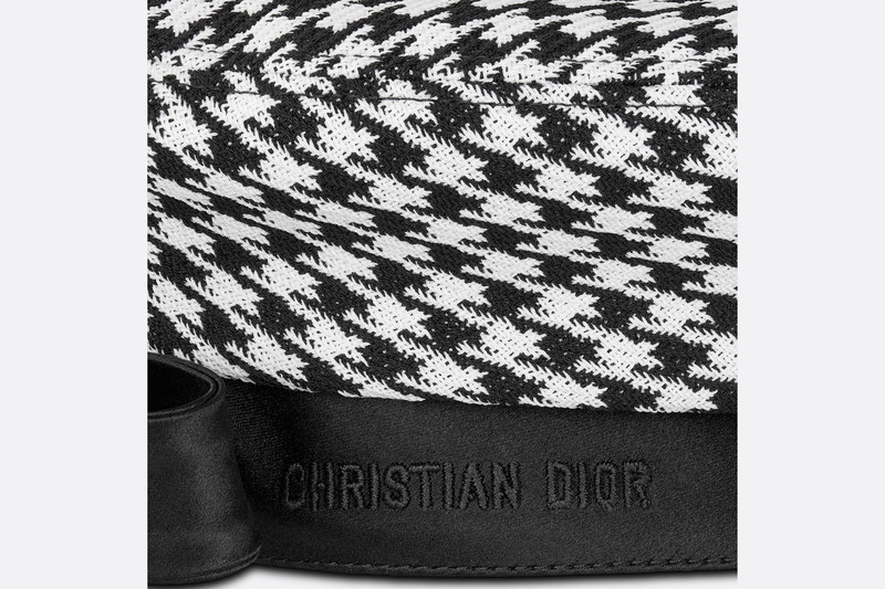 Dior Arty Houndstooth Beret with Bow 6