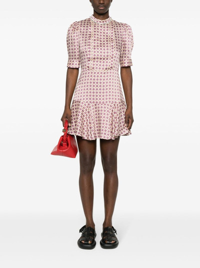 Sandro geometric-pattern mini dress outlook