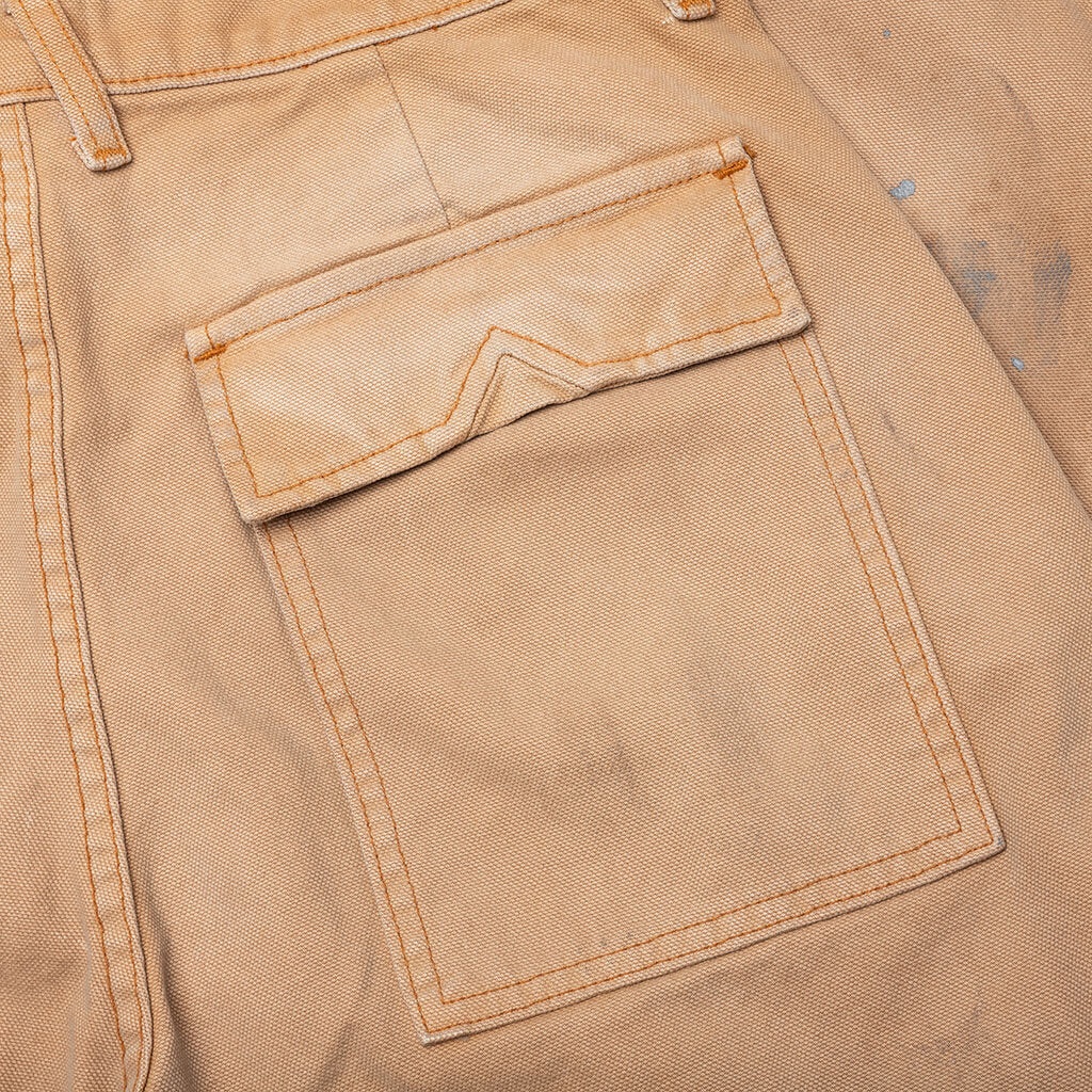 CHEVRON PAINTER PANT - CAMEL - 4