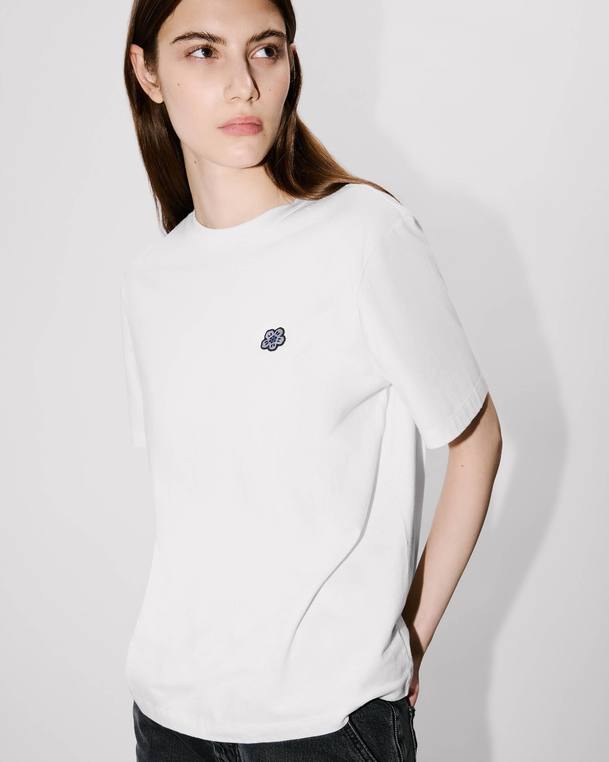 'Boke Flower' embroidered relax T-shirt - 6