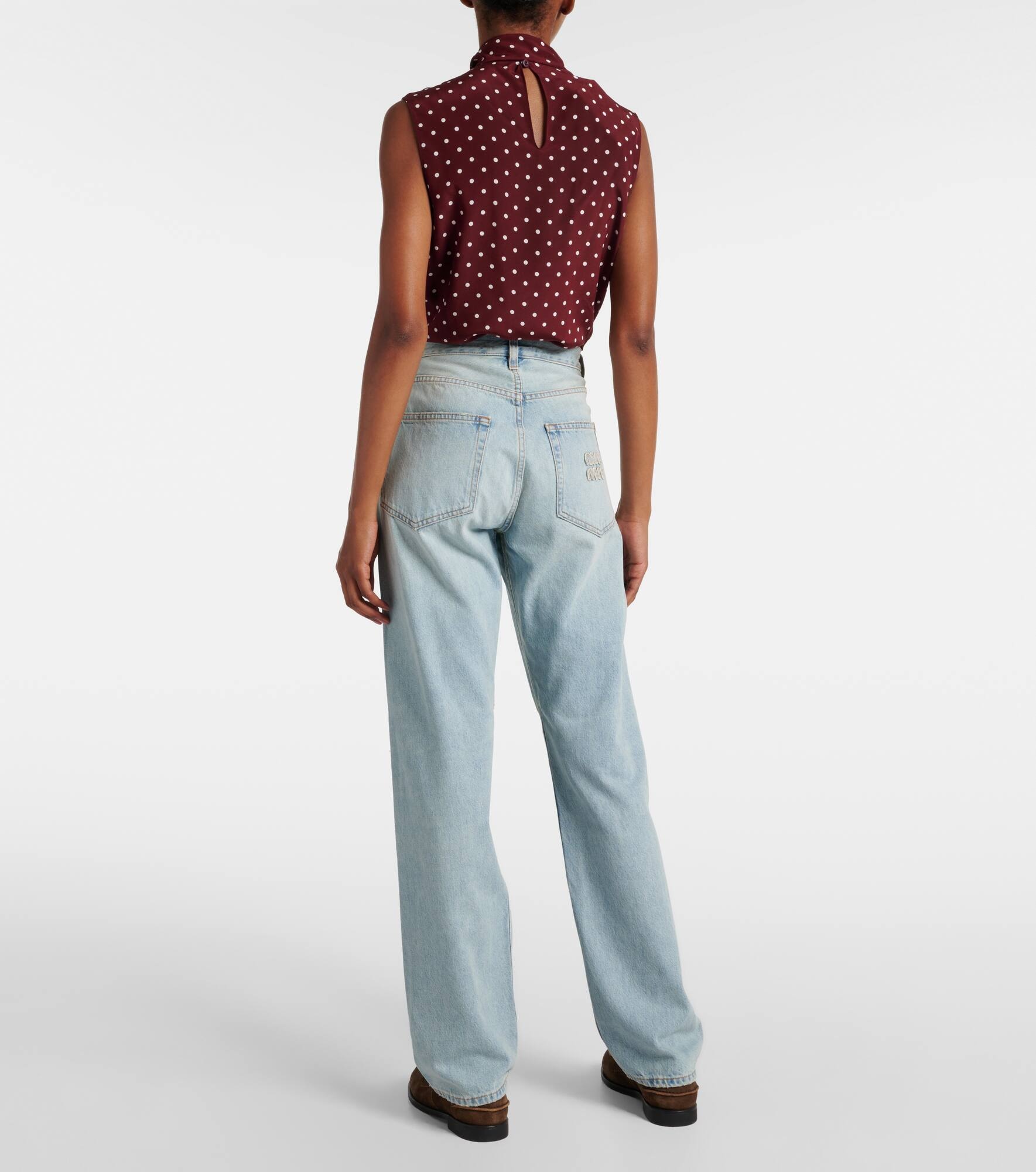 Low-rise wide-leg jeans - 3