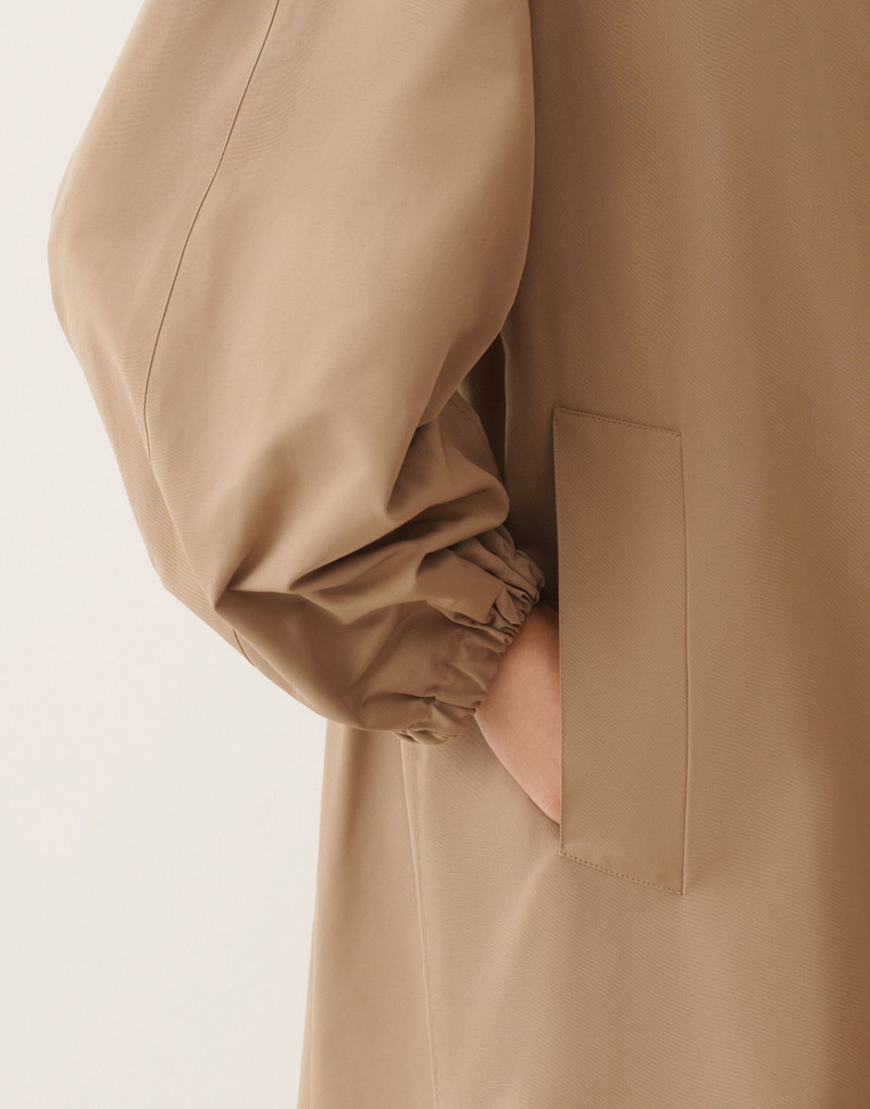 Long trench coat in ottoman 5