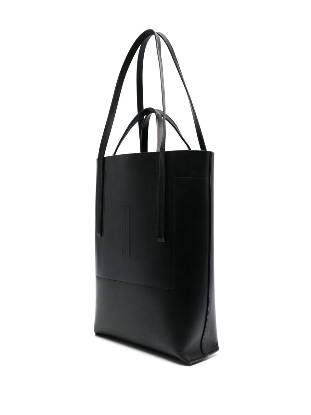 medium leather tote bag - 2