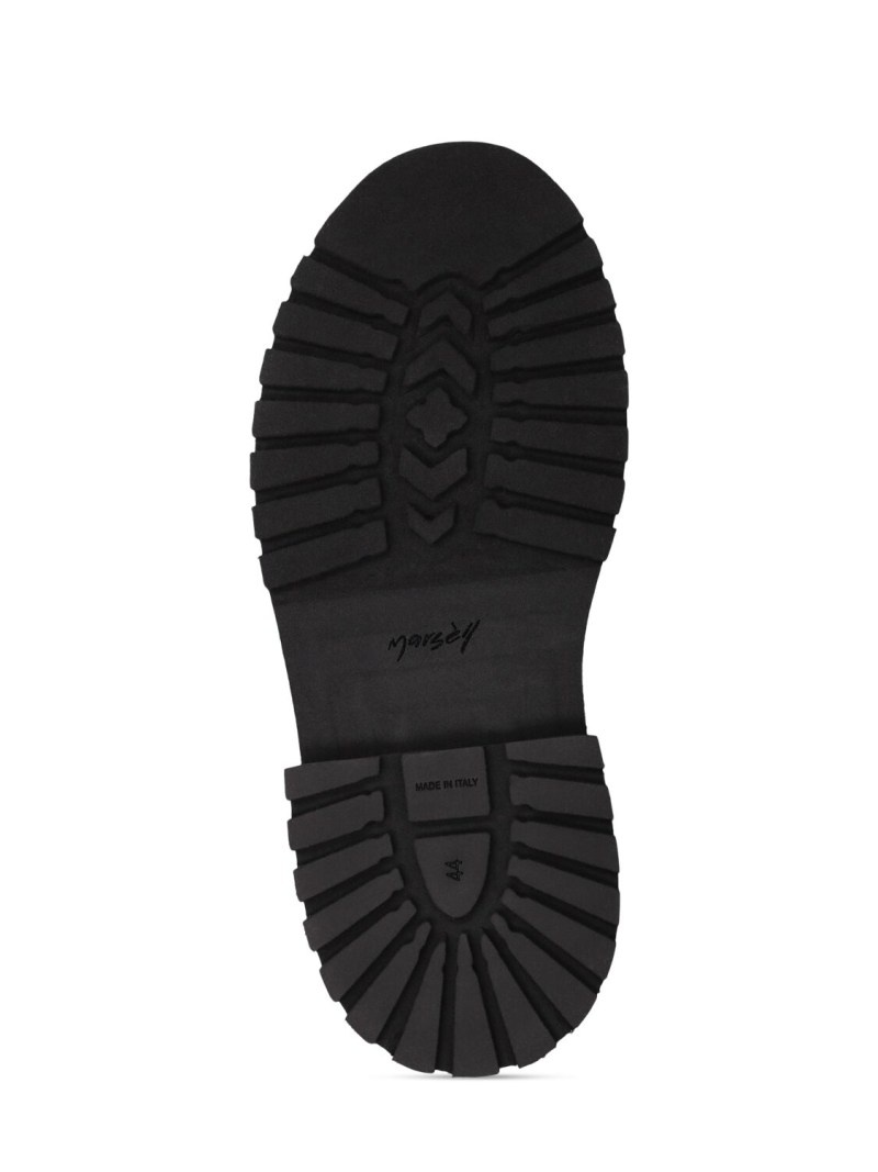 Micarro leather lace-up boots - 5