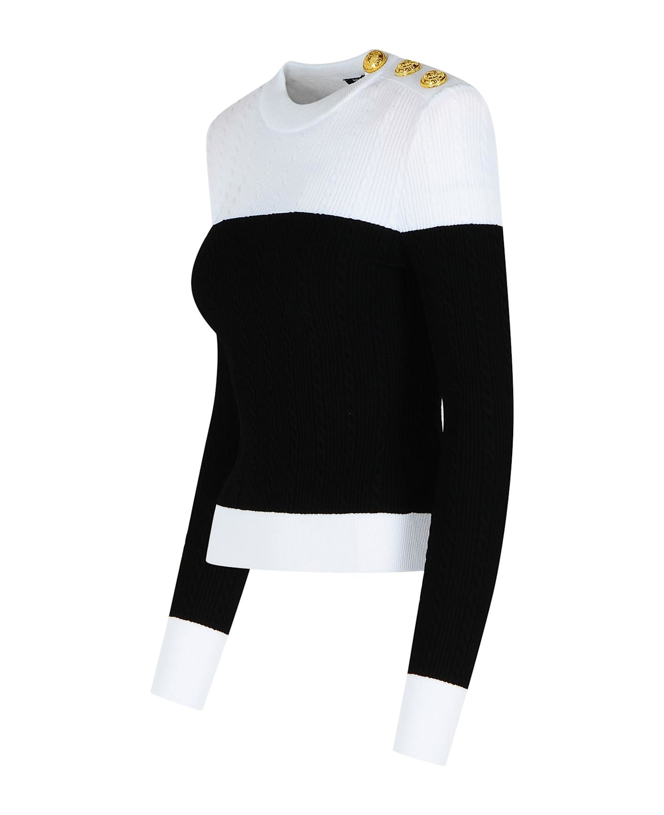 Black Viscose Blend Sweater - 2