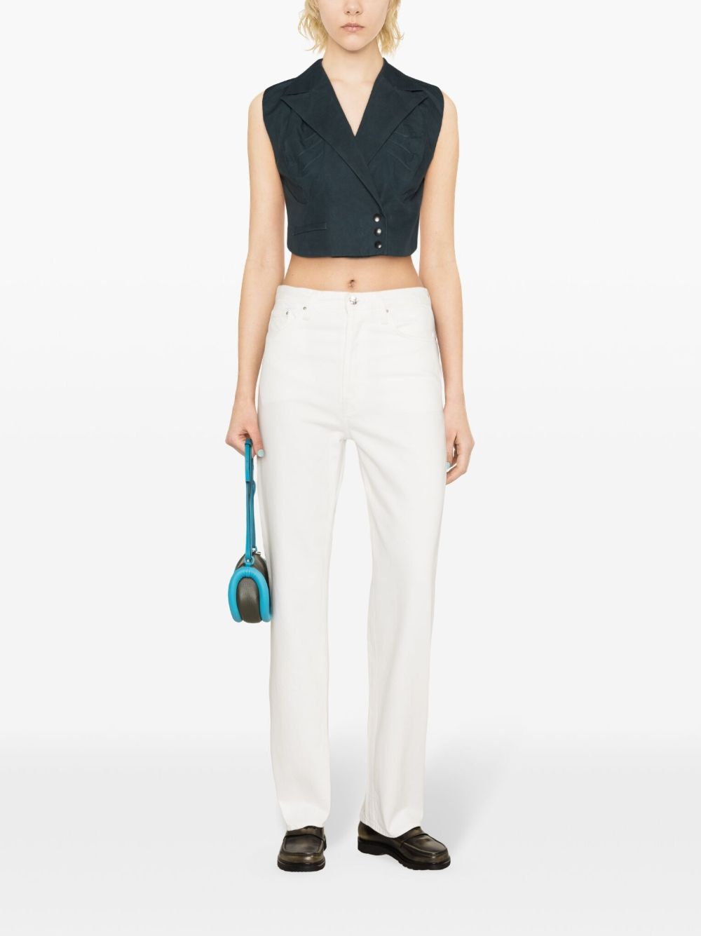 mid-rise straight jeans - 2