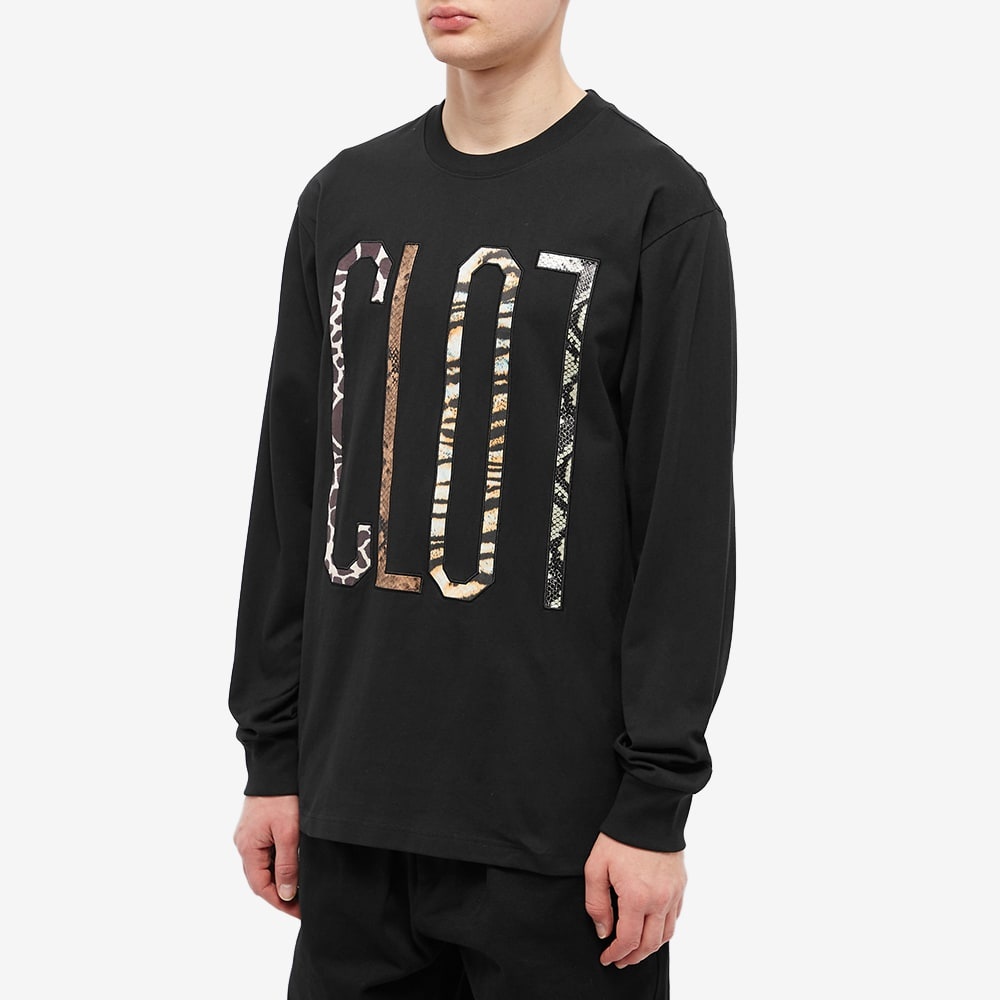 CLOT Long Sleeve Patchwork Logo Tee - 2