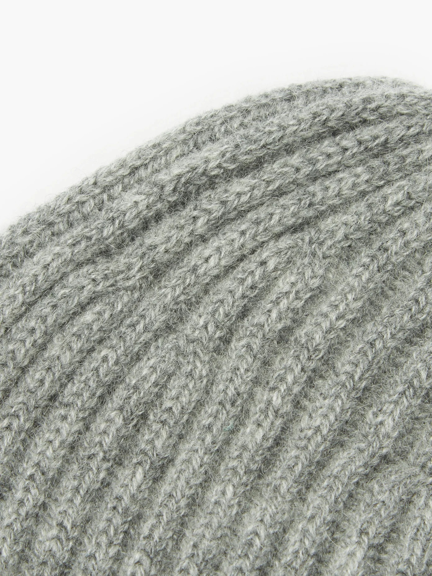 Ribbed cashmere beanie hat - 4