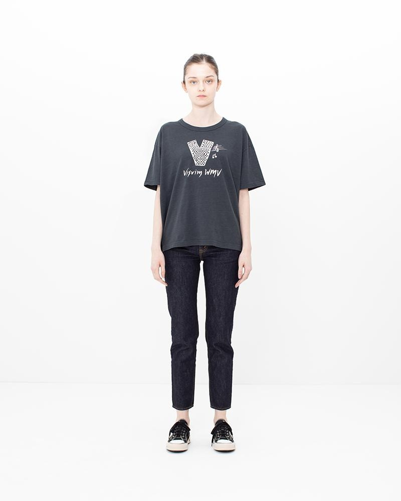 visvim JUMBO TEE S/S DMGD W BLACK outlook