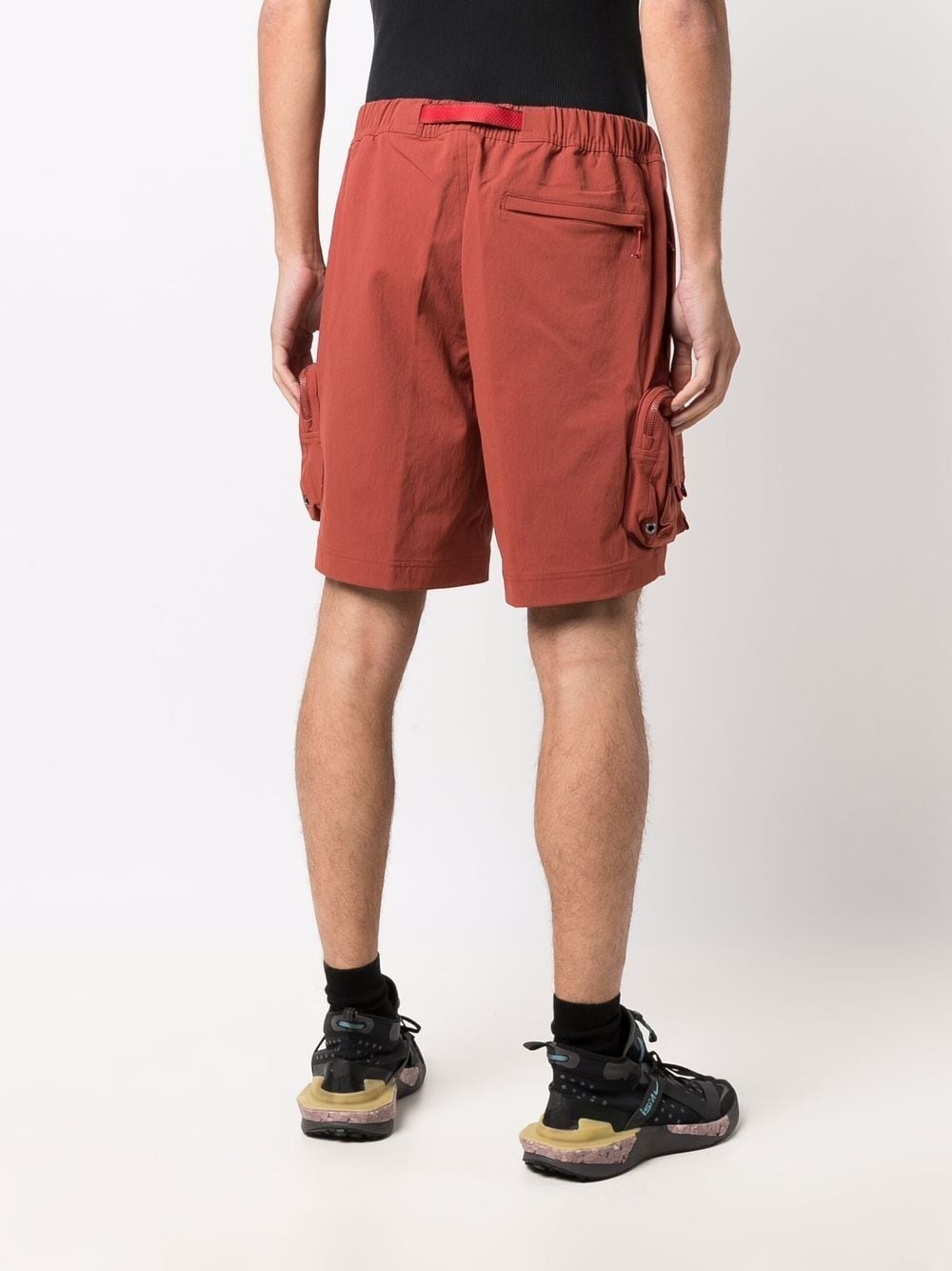 adjustable-buckle waist shorts - 4