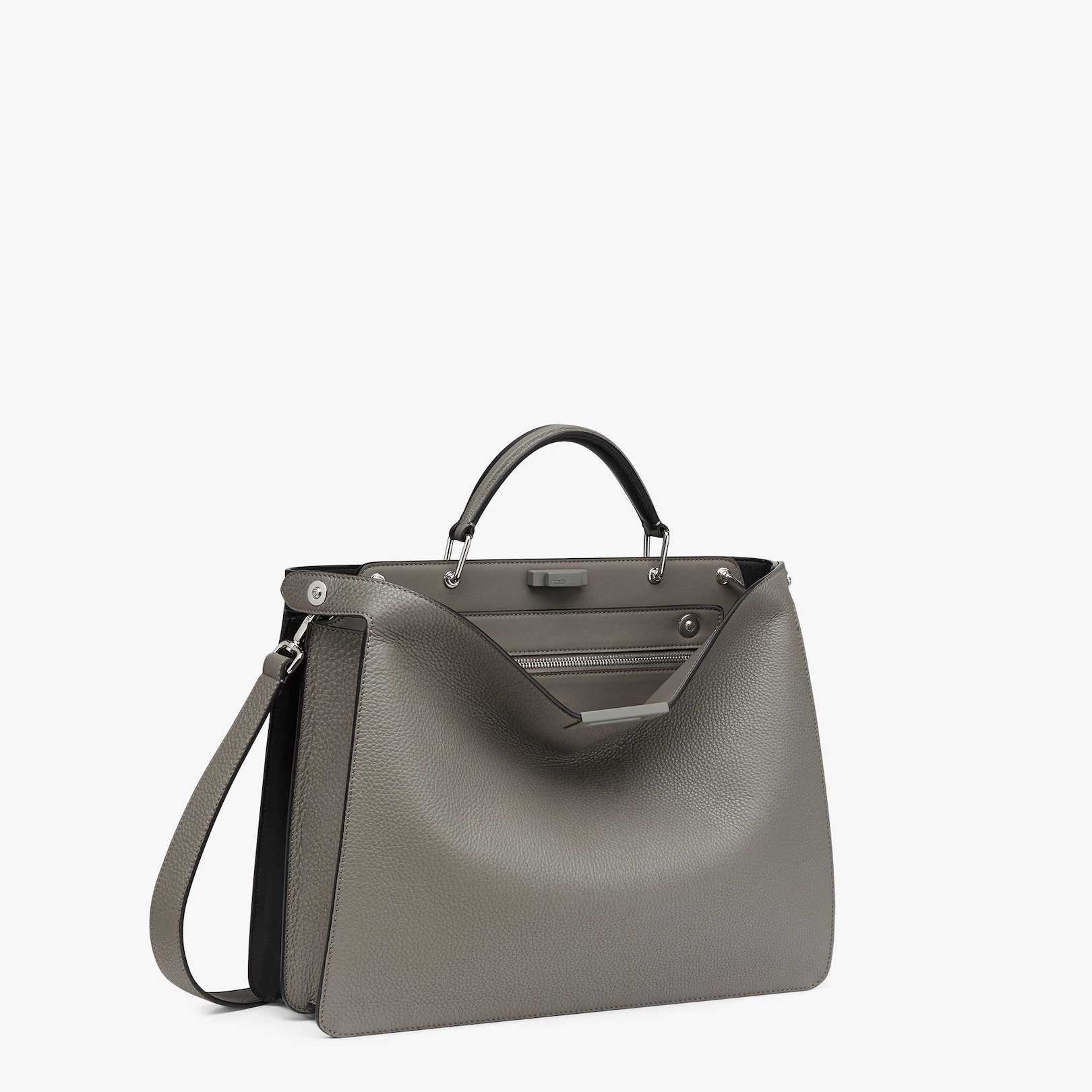 Gray Cuoio Romano leather bag - 3