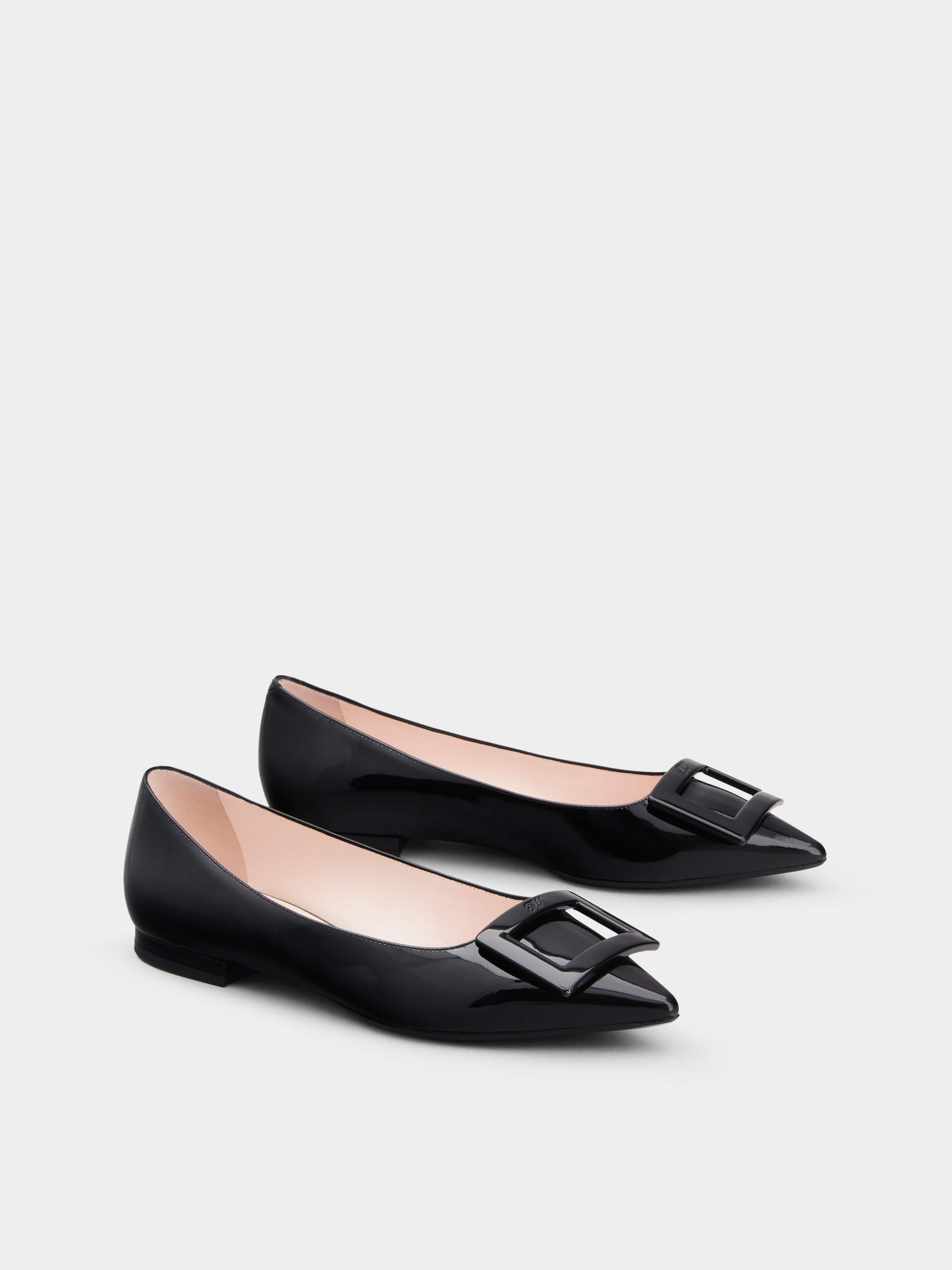 Gommettine Lacquered Buckle Ballerinas in Patent Leather - 2