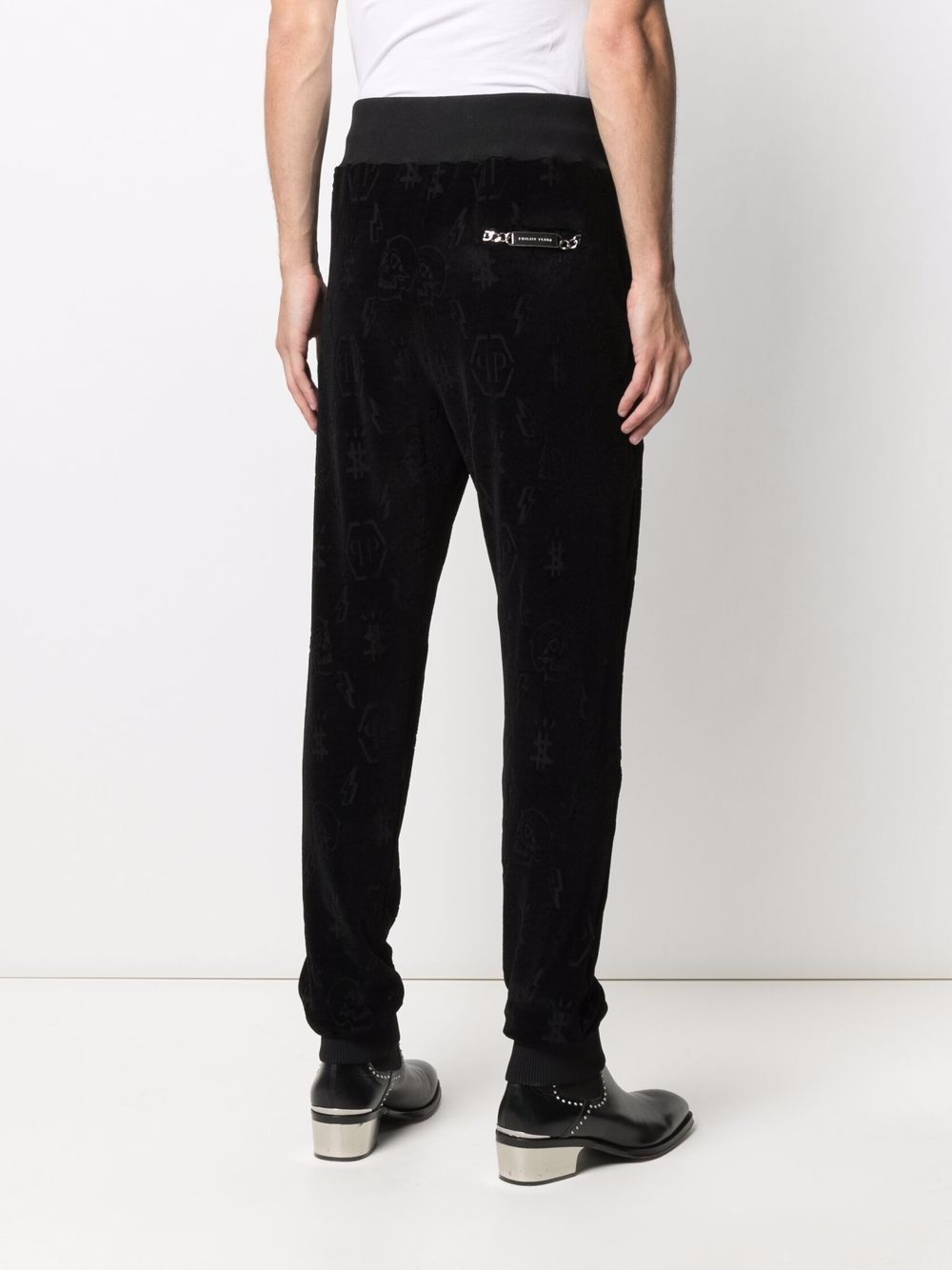 debossed-monogram track pants - 4